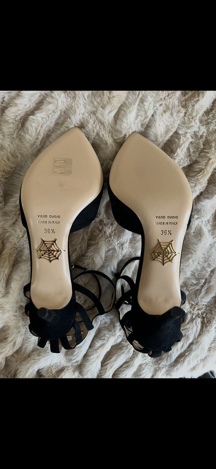 Charlotte Olympia Charlotte Olympia Black Suede Cage Heels Size US 6.5 / IT 36.5 - 9 Thumbnail