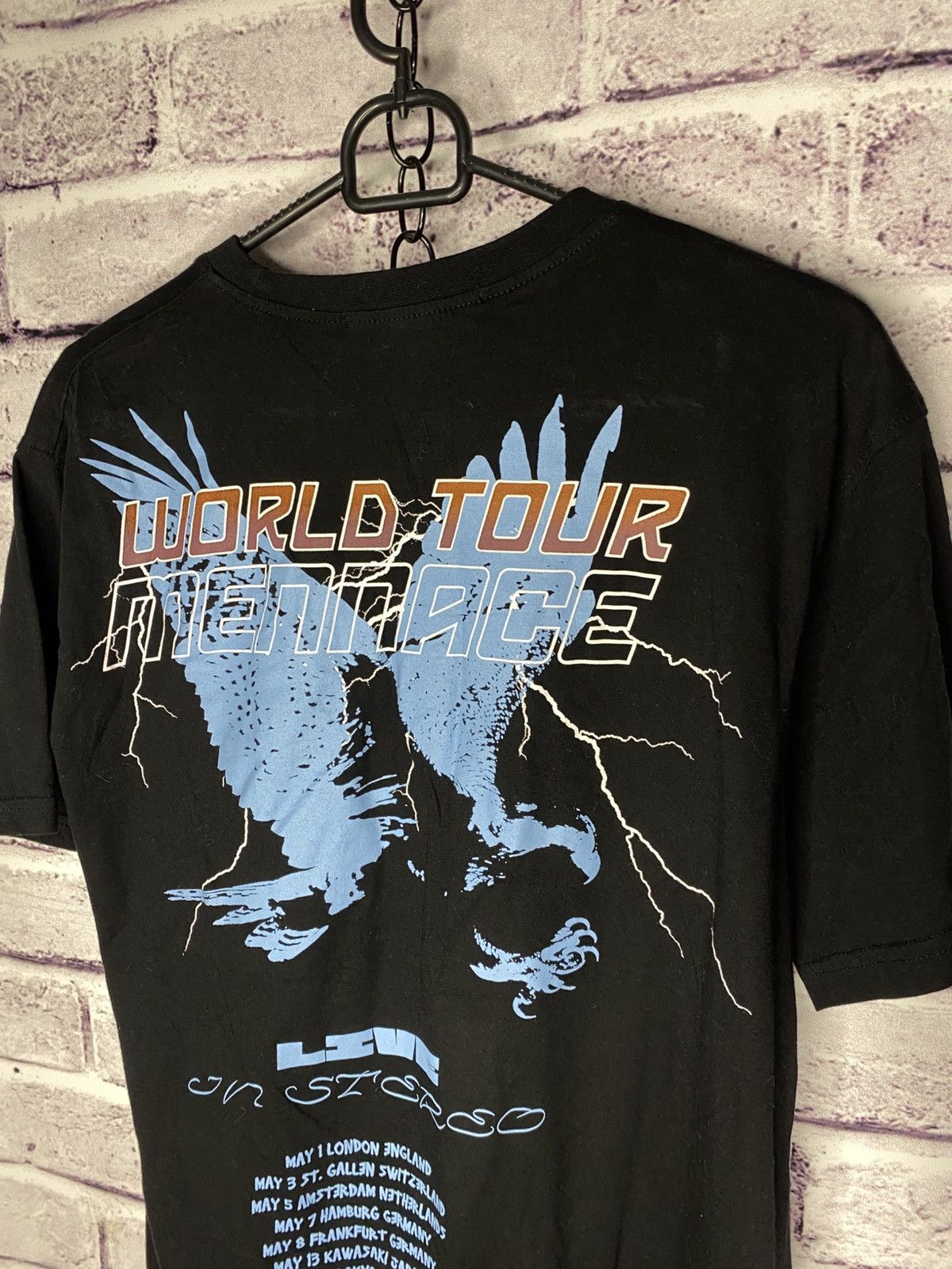 Menace Men's Rock Band T-Shirt Mennace World Tour Live Tee Size US M / EU 48-50 / 2 - 2 Thumbnail