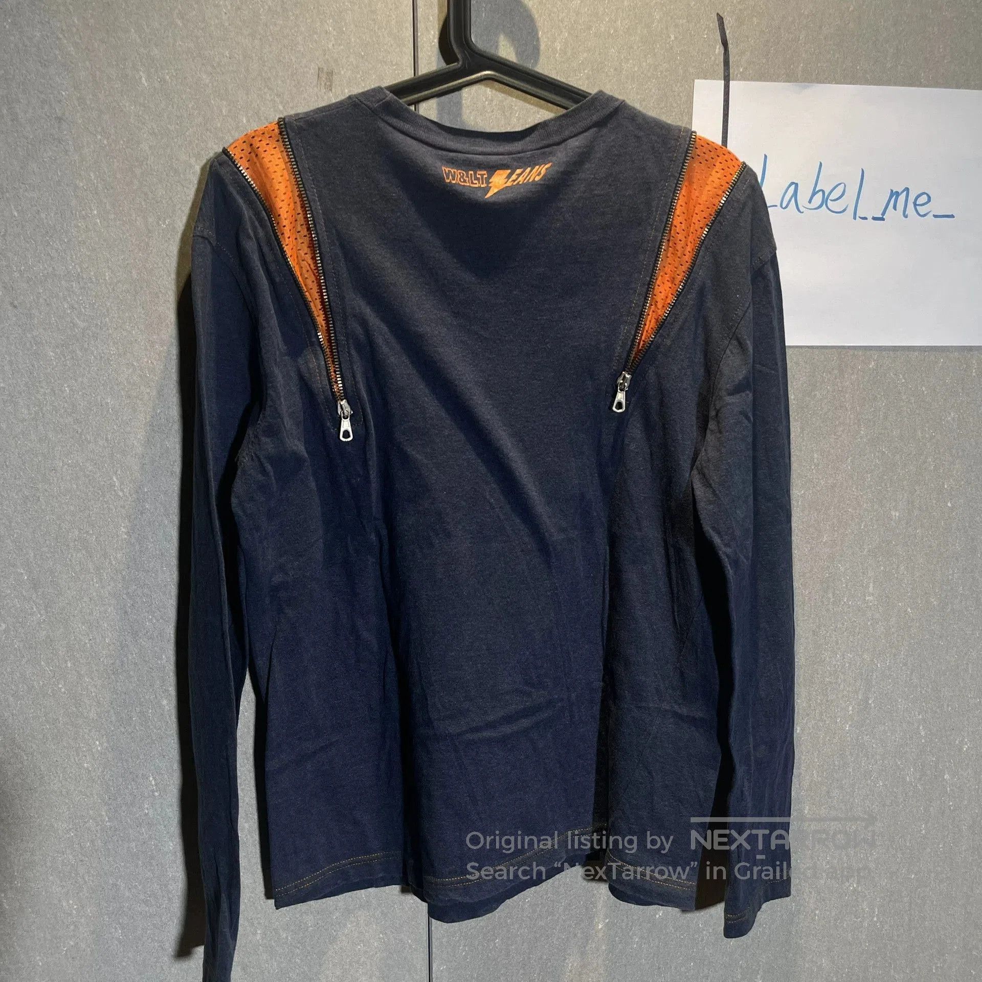 Walter Van Beirendonck long sleeve zippered shoulder top. Size US M / EU 48-50 / 2 - 3 Thumbnail