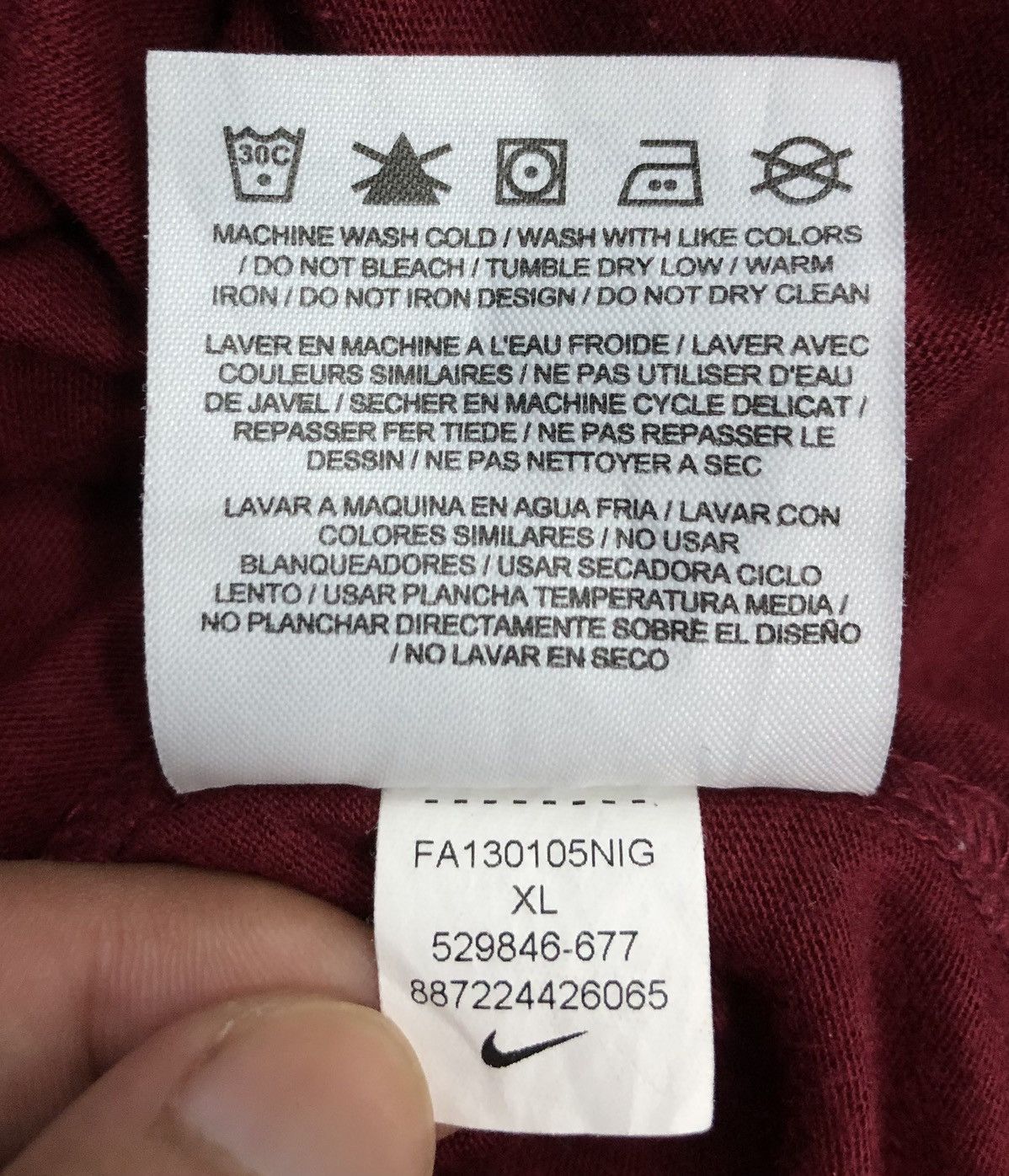Nike Vintage Nike NFL HOGS T-Shirt Size US XL / EU 56 / 4 - 13 Thumbnail