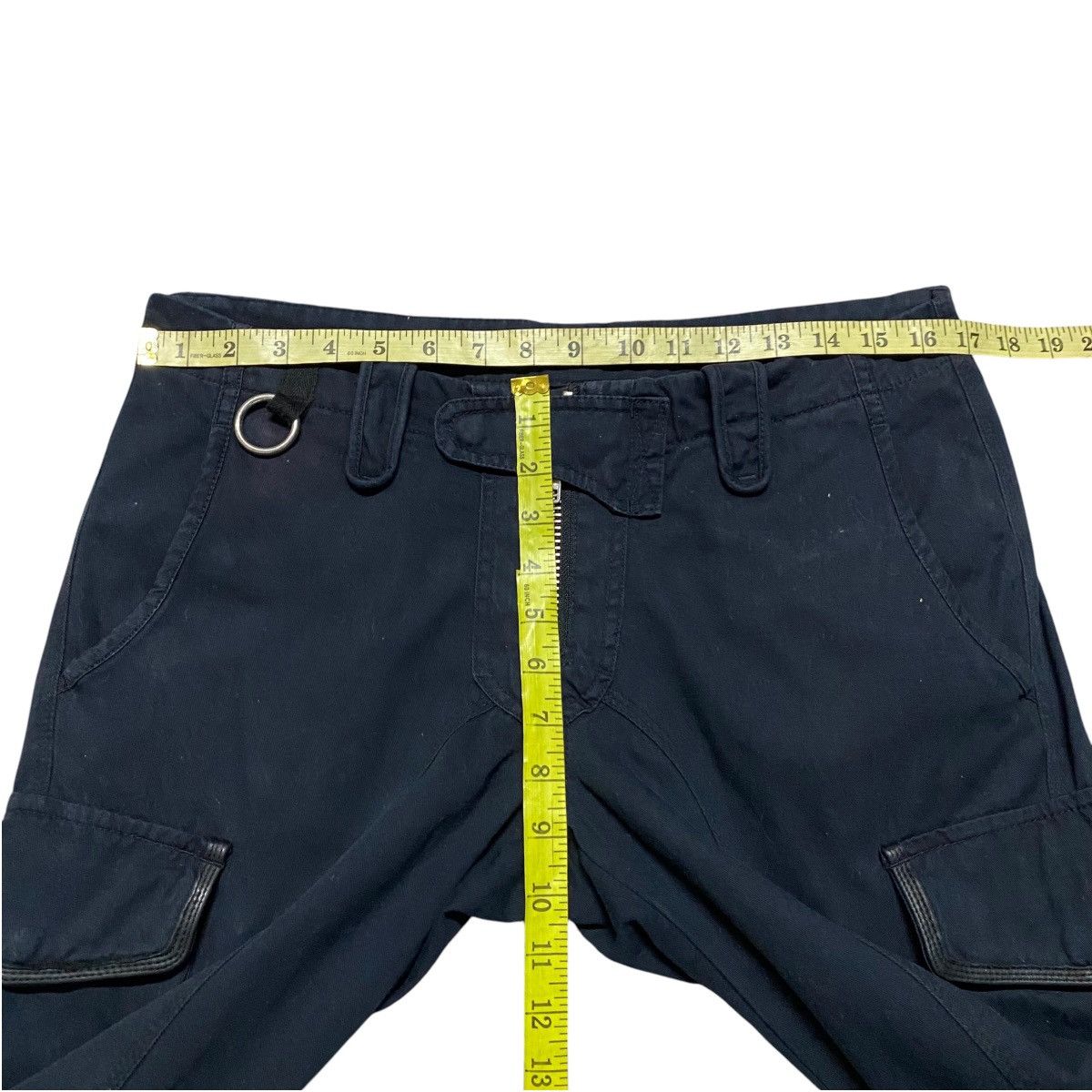 If Six Was Nine BLUTTENBLATT Leather Trimmed Cargo Pants Size US 33 - 19 Thumbnail