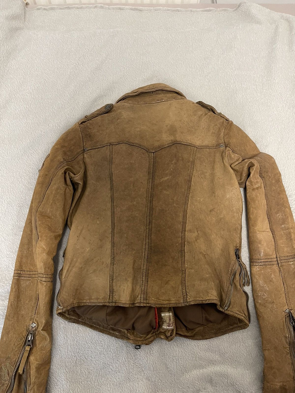 True Religion True Religion Vintage Leather Jacket Size S / US 4 / IT 40 - 7 Thumbnail