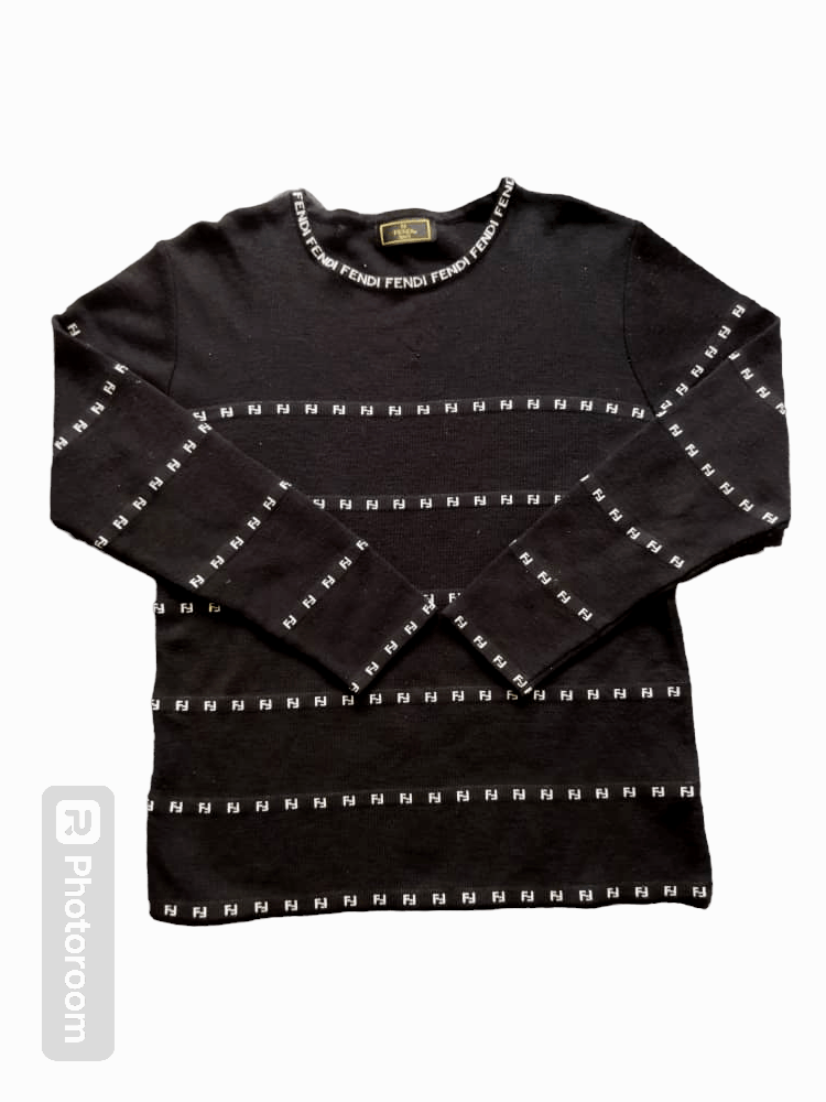 Fendi 💥Rare💥 Fendi Stripe Vintage Long Sleeve Size US S / EU 44-46 / 1 - 1 Thumbnail