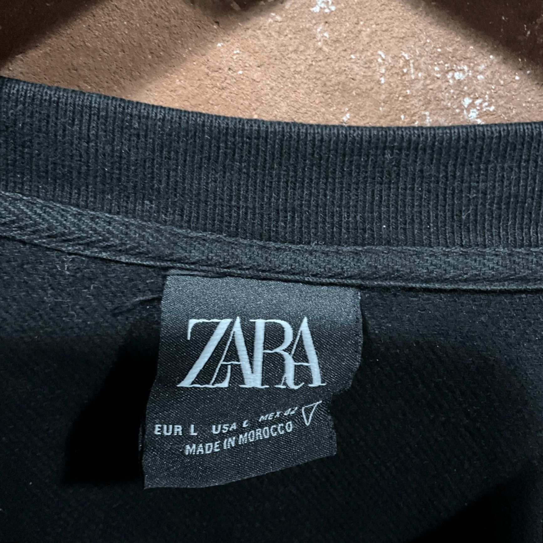 Zara Zara Mens L Crewneck Sweatshirt Denim Squad Graphic Black Shirt Pullover Black Mens L Denim Squad Graphic Crew Neck Sweatshirt Size US L / EU 52-54 / 3 - 3 Thumbnail