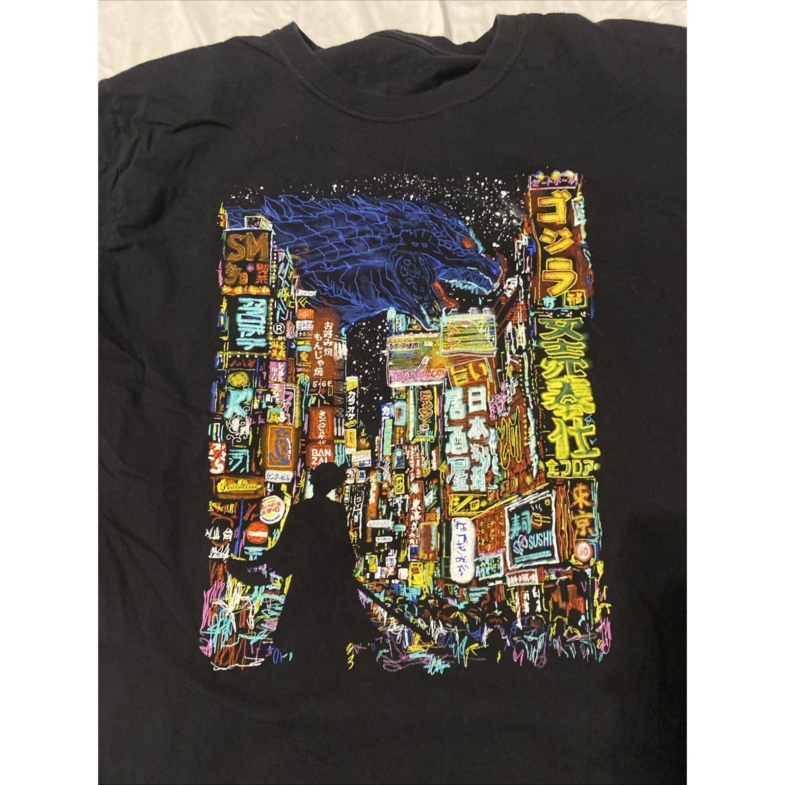 Threadless Threadless T-Shirt Mens Small Black Chinatown Dragon Graphic Size US S / EU 44-46 / 1 - 2 Thumbnail
