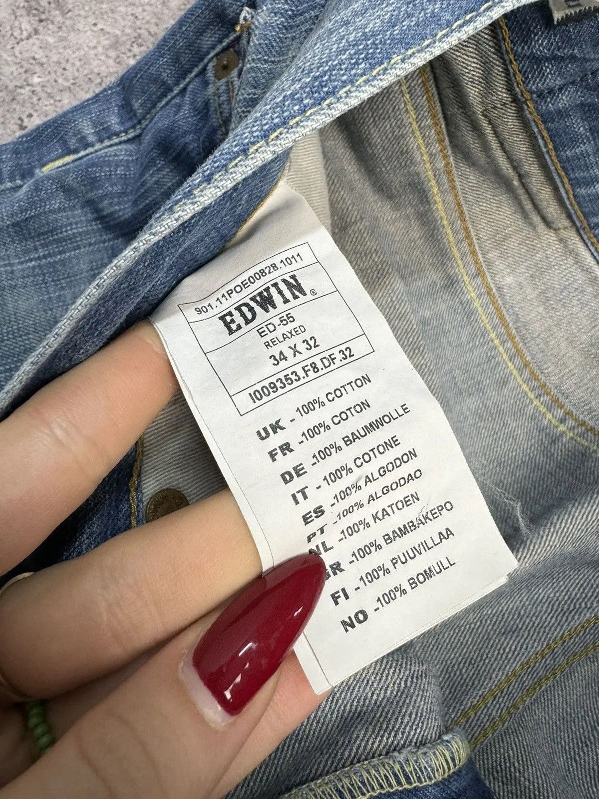 Edwin × Japanese Brand Vintage Edwin Light Wash Faded Denim Jeans Pants Japan W34 Size US 34 / EU 50 - 12 Thumbnail