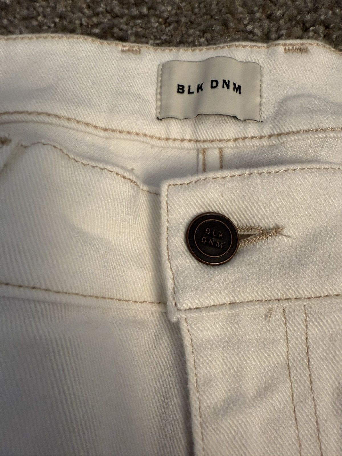 Blk Dnm BLK DNM White Jeans Size US 34 / EU 50 - 2 Thumbnail