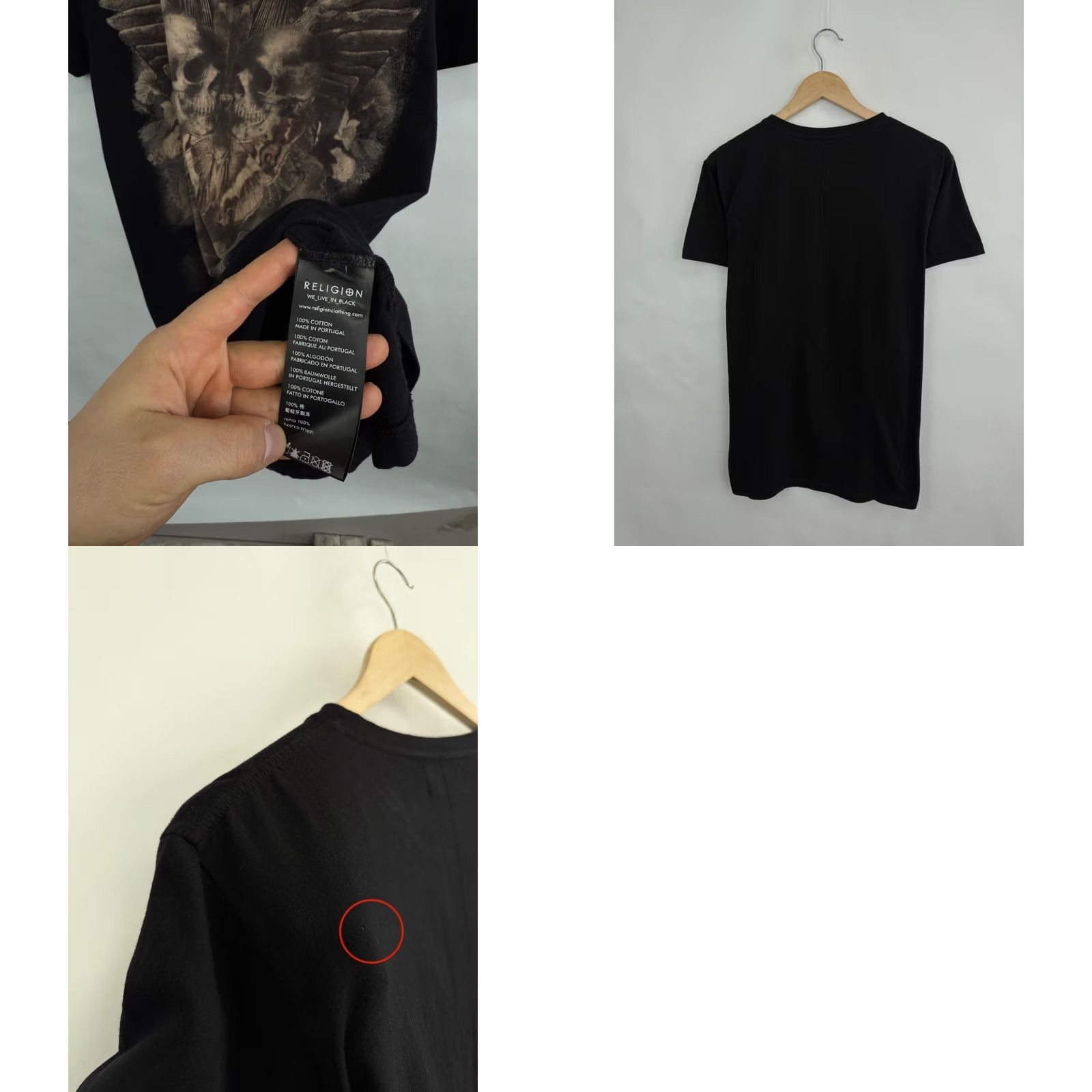 Vintage Y2K Religion Skull Affliction Style T-Shirt M Black Mens XS? Size US M / EU 48-50 / 2 - 8 Thumbnail