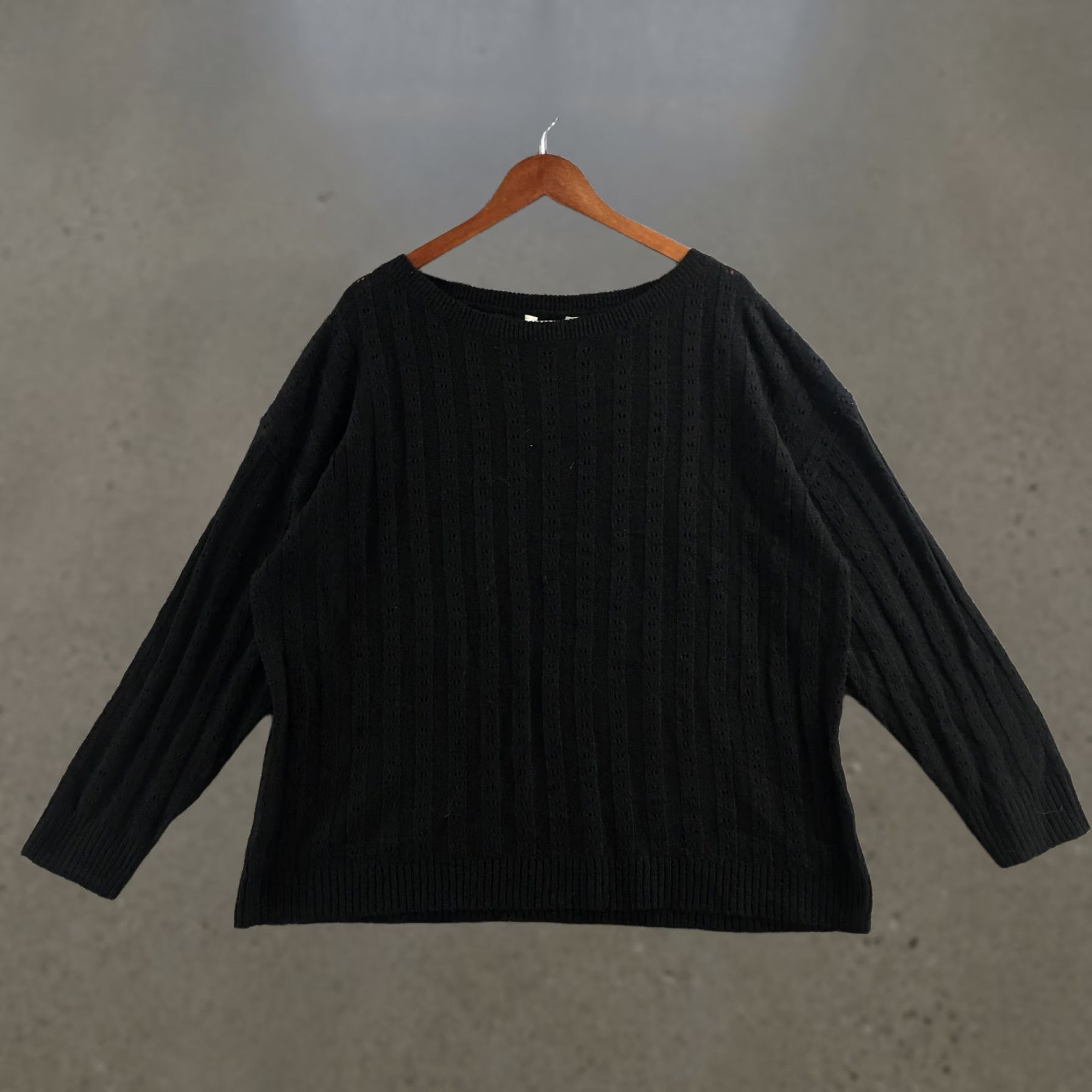 Vintage Terra & Sky Sweaters Womens 2X Brown Pullover Long Sleeve Boat Neck Comfort Shirt Pullover Casual Men? Size XXL / US 16-18 / IT 52-54 - 1 Thumbnail
