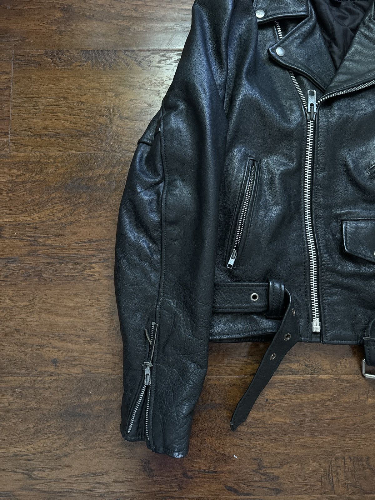 Genuine Leather × UNIK International Inc. × Vintage UNIK Leather Bomber Jacket Size US S / EU 44-46 / 1 - 3 Thumbnail