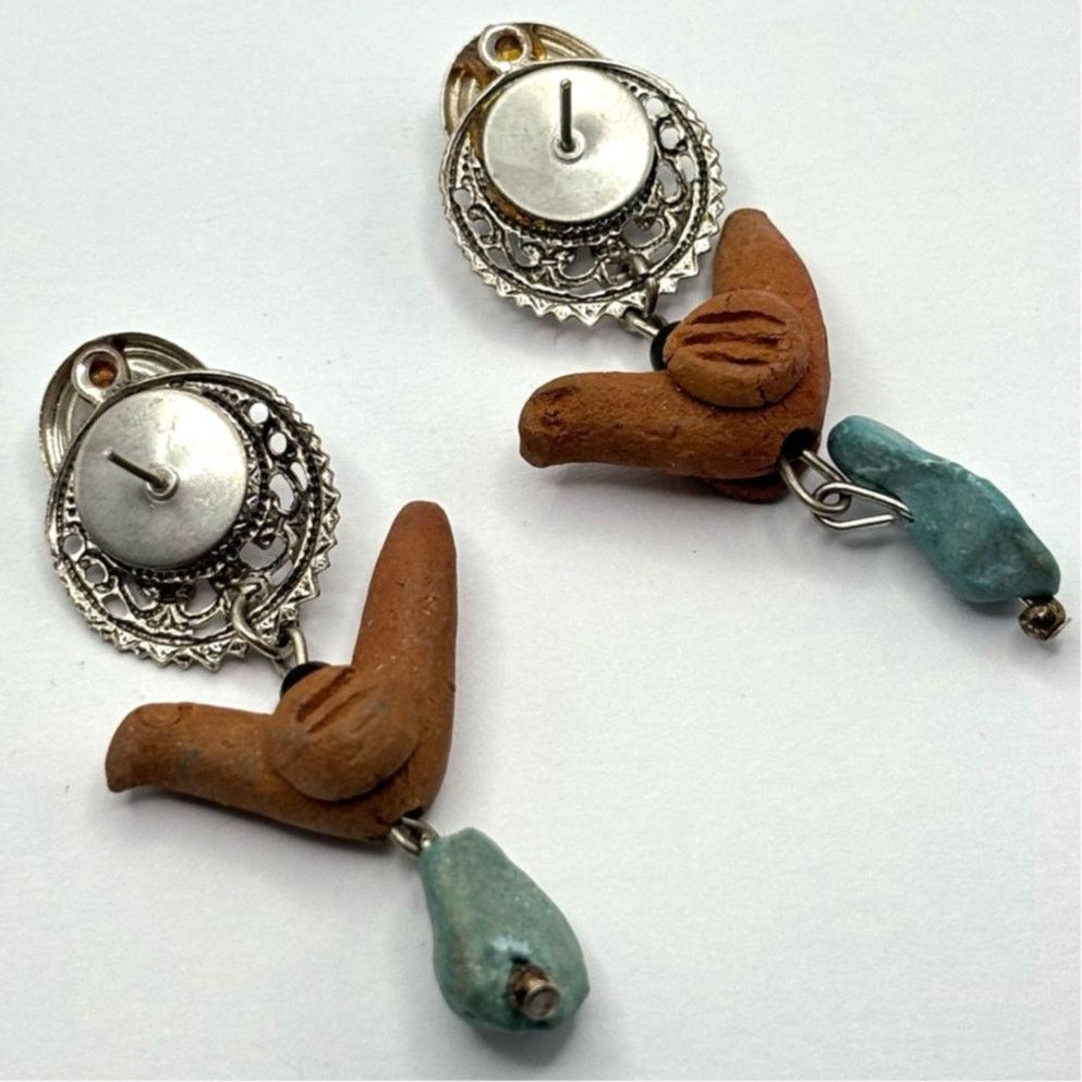 Other Turquoise Western Bird Earrings Size ONE SIZE - 3 Thumbnail