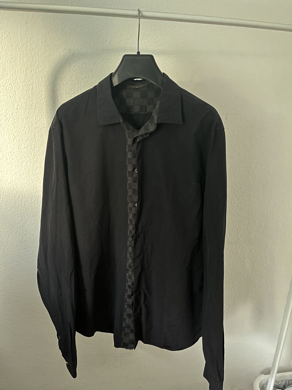 Louis Vuitton Louis Vuitton Damier Graphite Black Button-Up Shirt Size US M / EU 48-50 / 2 - 8 Thumbnail