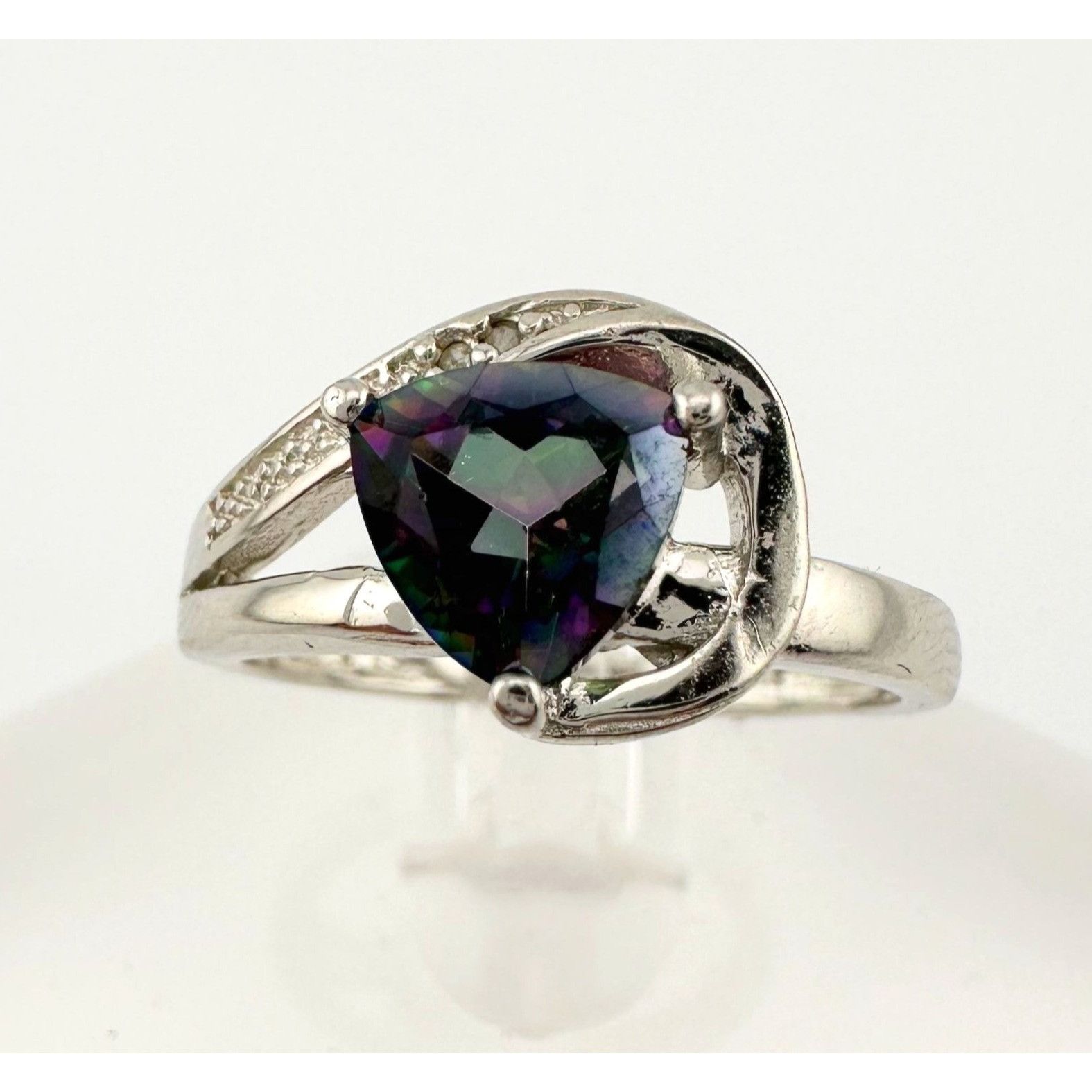 Other Trillion Cut Mystic Topaz Ring Size 7 - Sterling Size ONE SIZE - 2 Thumbnail