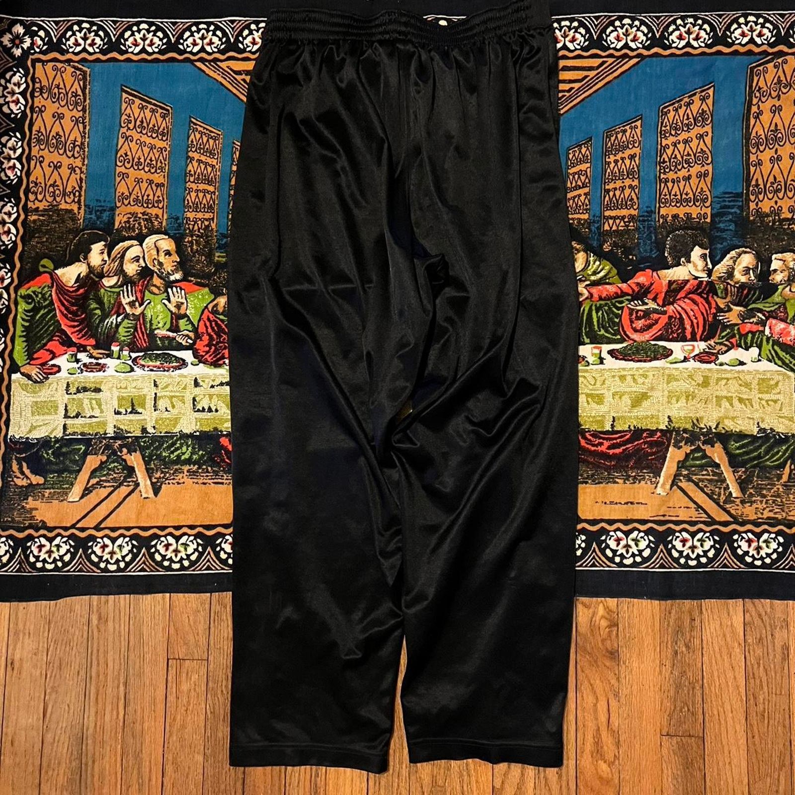 Nike × Vintage Vintage nike black track pants y2k baggy wide leg skater Size US 36 / EU 52 - 4 Thumbnail