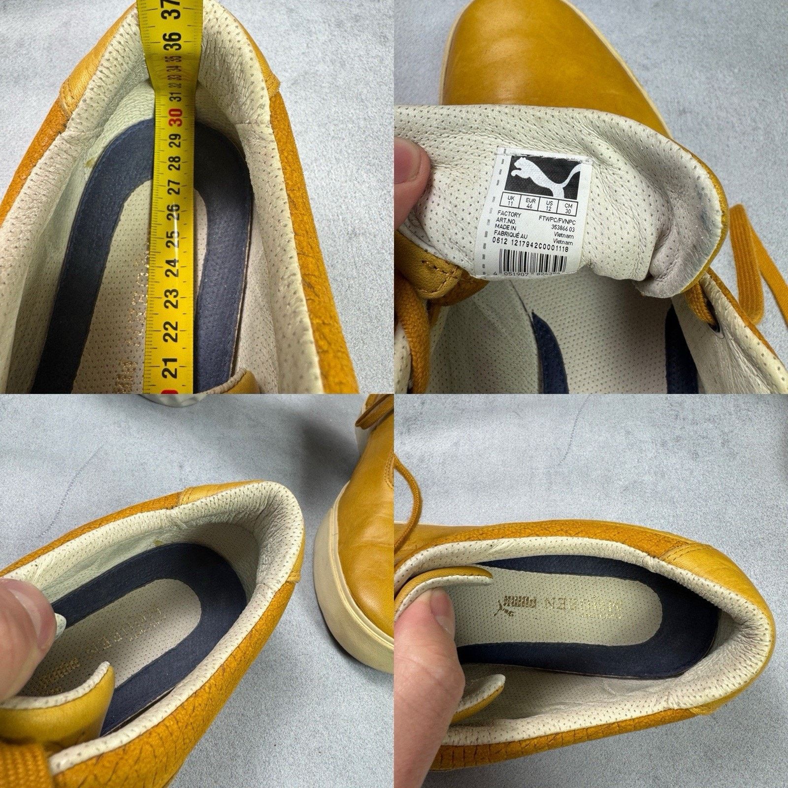 Puma Vintage Puma x Alexander McQueen Low Top Leather Shoes Size US 12 / EU 45 - 23 Thumbnail
