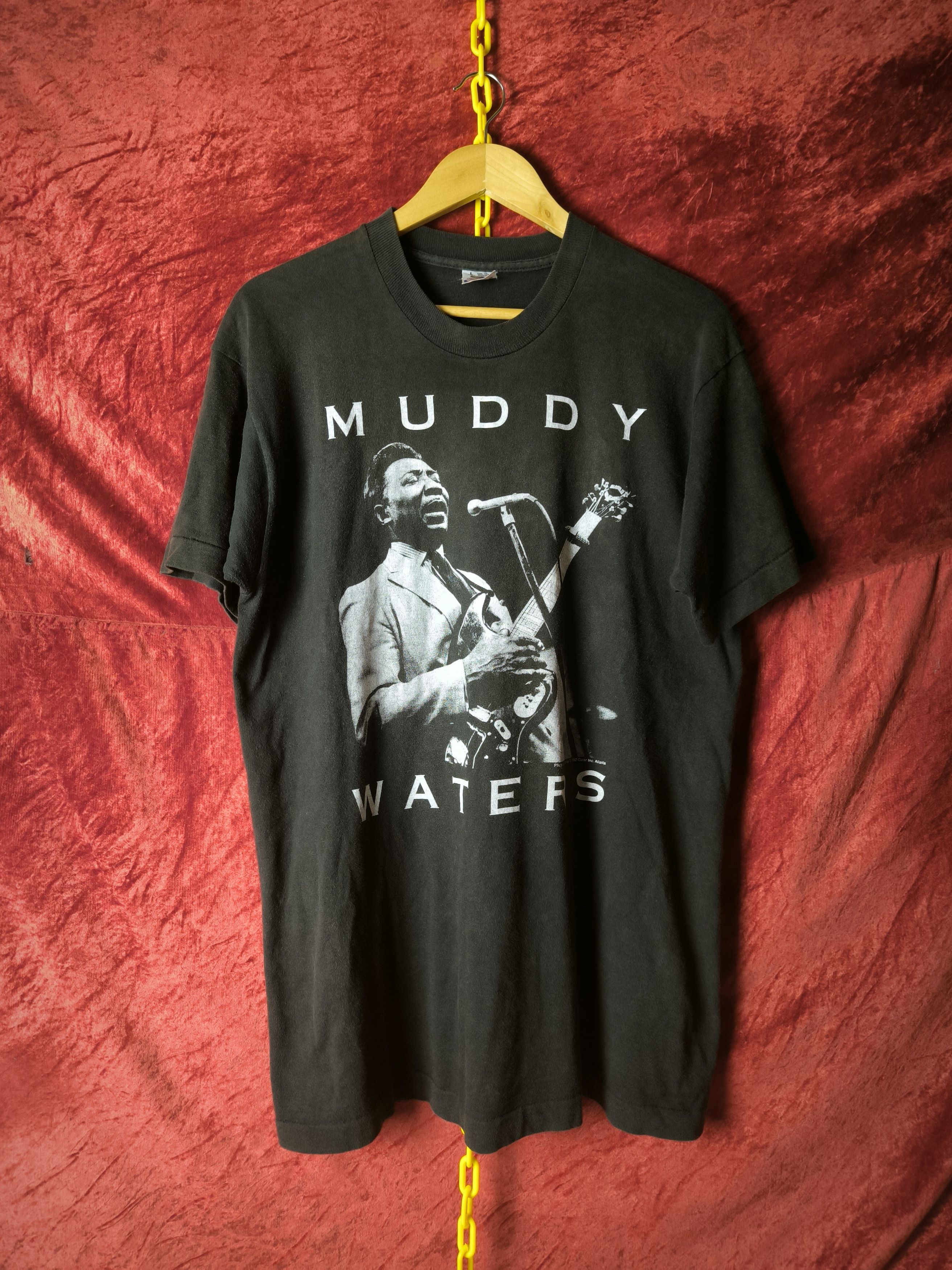 Band Tees American Blues Guitarist Muddy Water Waters Size US L / EU 52-54 / 3 - 16 Thumbnail