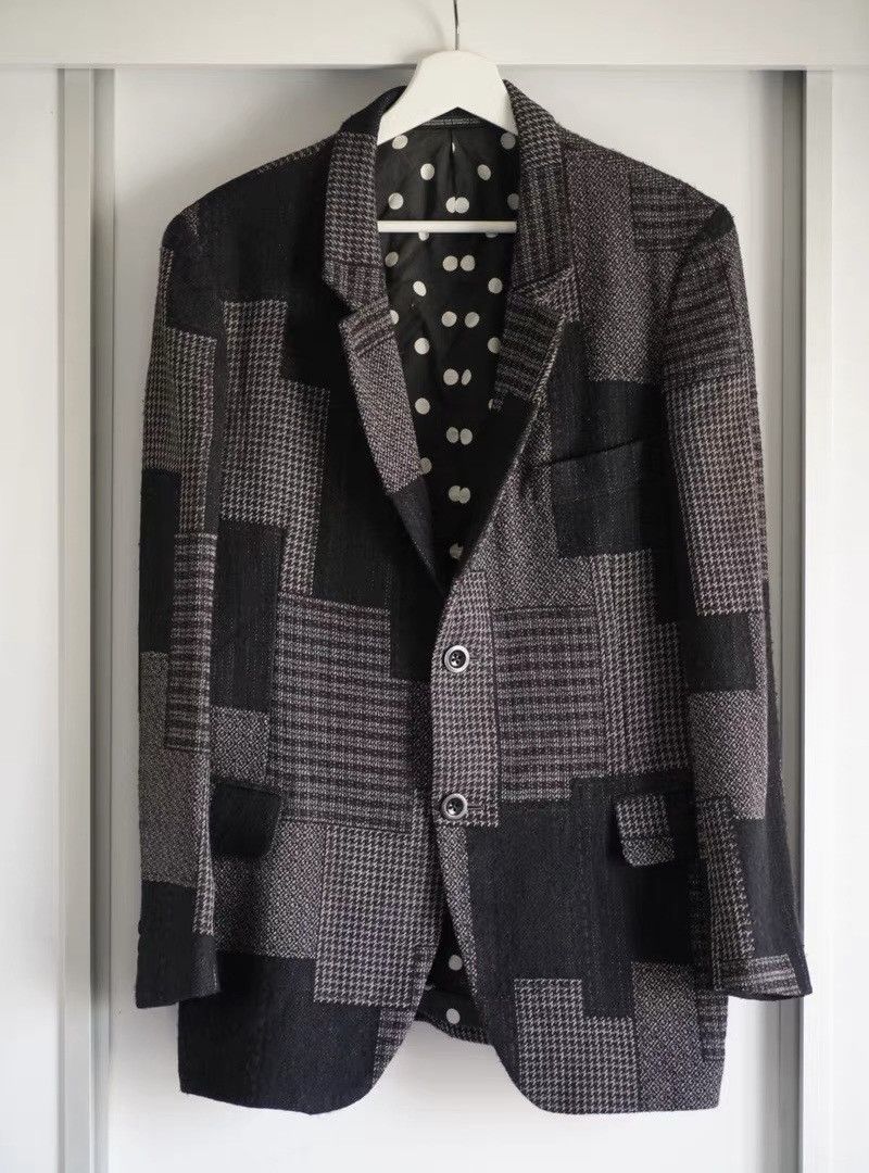 Yohji Yamamoto Yohji Yamamoto 10AW Patchwork Blazer Size 38R - 1 Thumbnail