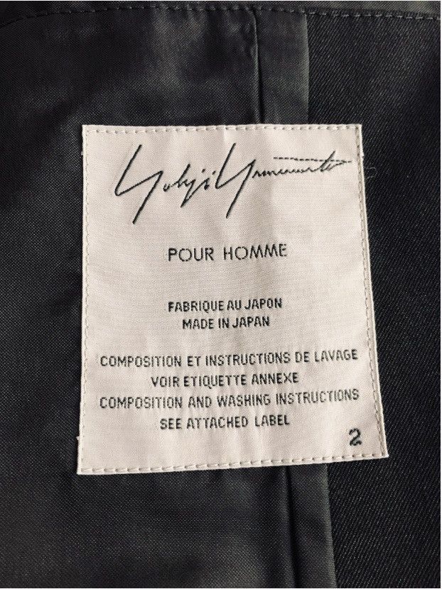 Yohji Yamamoto Yohji Yamamoto 🇯🇵 Pour Homme Nero Wool Dual Drape Coat 2 NWT Size US M / EU 48-50 / 2 - 2 Thumbnail