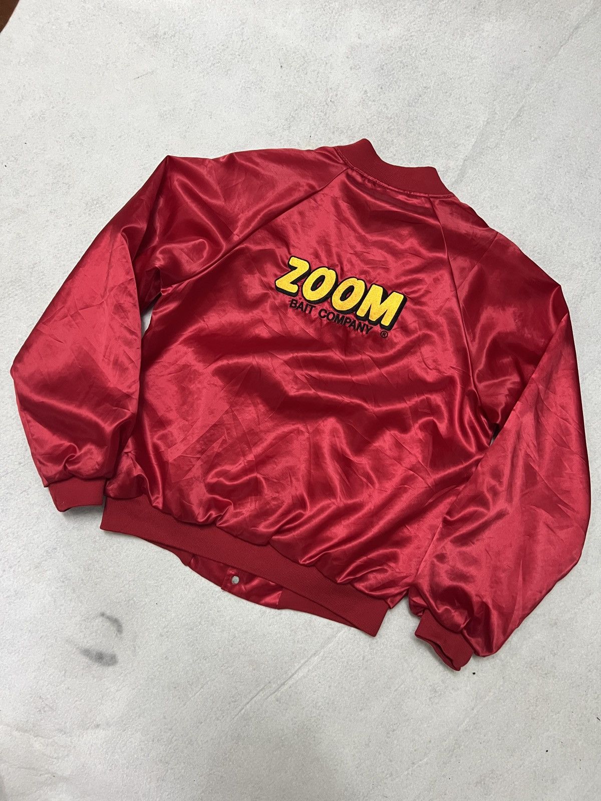 Vintage 547. Vintage Zoom Bait Co. Pro Staff Satin Jacket Size US M / EU 48-50 / 2 - 2 Thumbnail