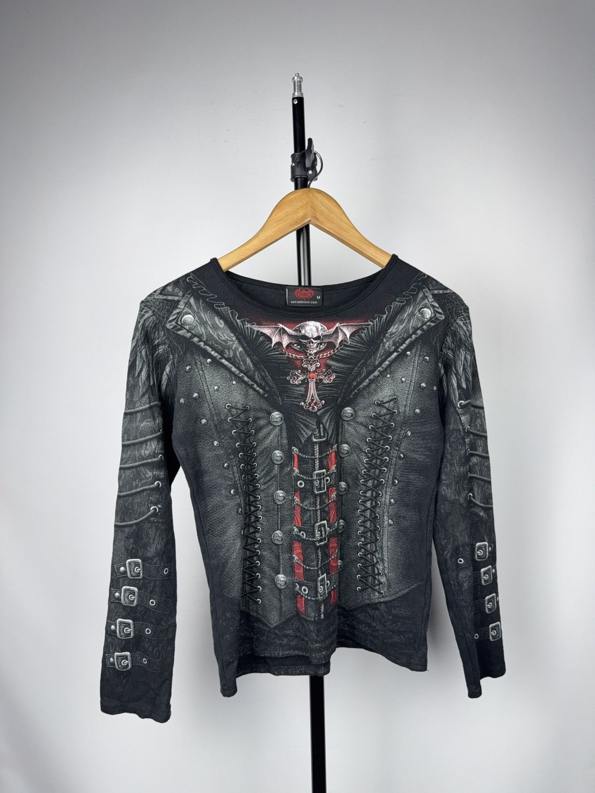 Japanese Brand Spiral Direct Gothic Punk Vampire Corset Skull Long Sleeve M Size M / US 6-8 / IT 42-44 - 1 Thumbnail