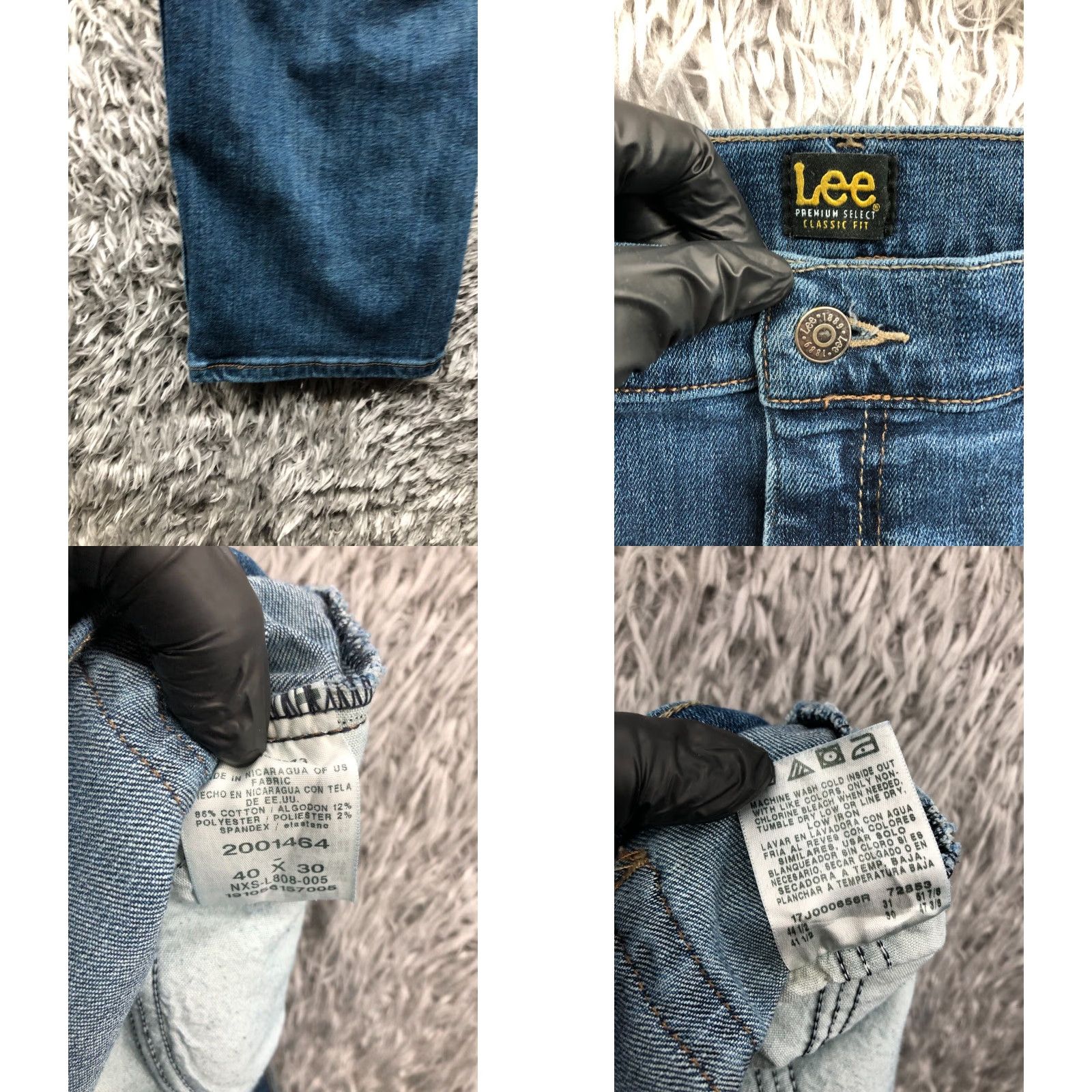 Lee Lee Premium Select Classic Fit Jeans Size 40x30 Mens Mid Rise Blue Size US 40 / EU 56 - 8 Thumbnail