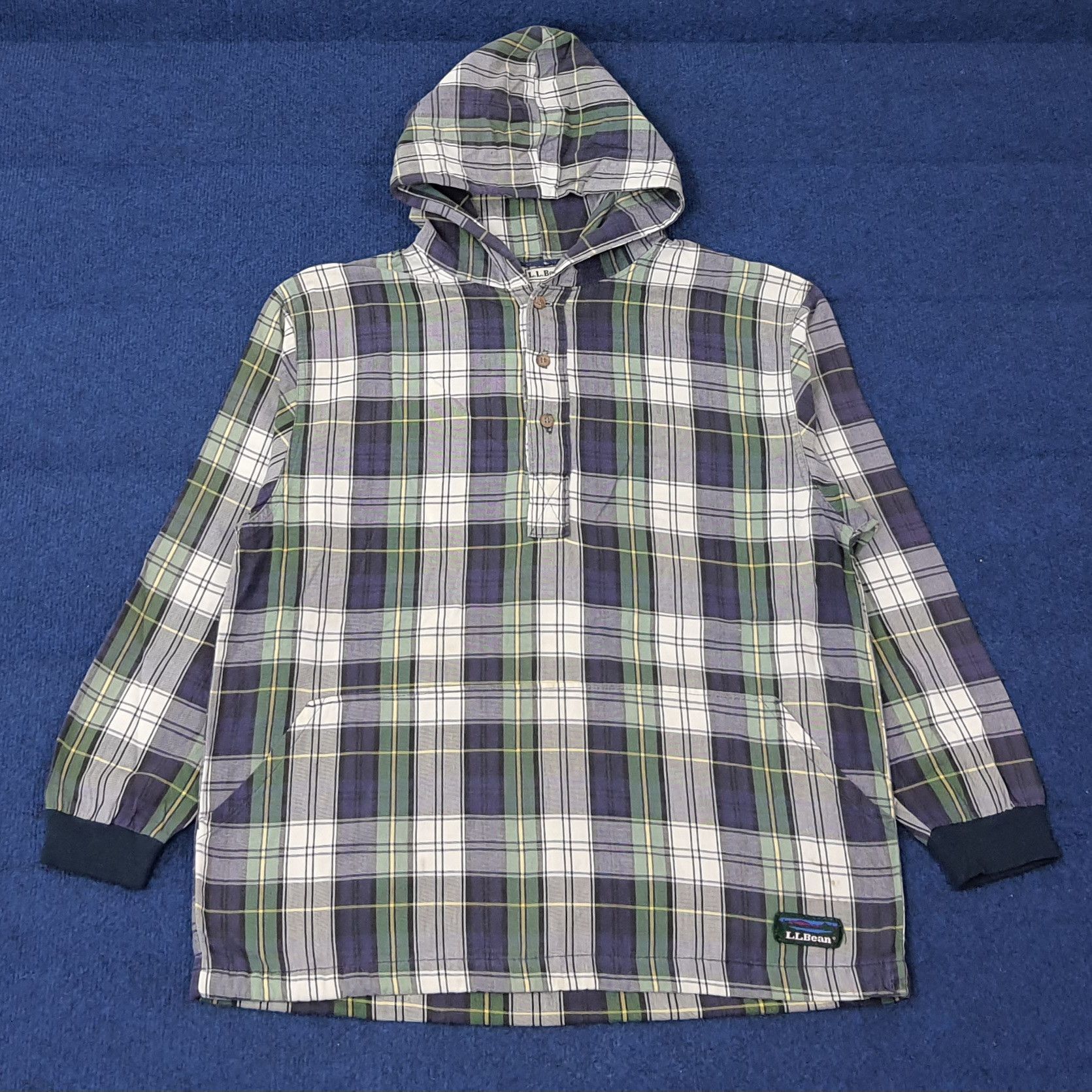 L.L. Bean Vintage L.L. Bean Long Sleeve Hoodie Tshirt C259N12 Size US L / EU 52-54 / 3 - 1 Thumbnail
