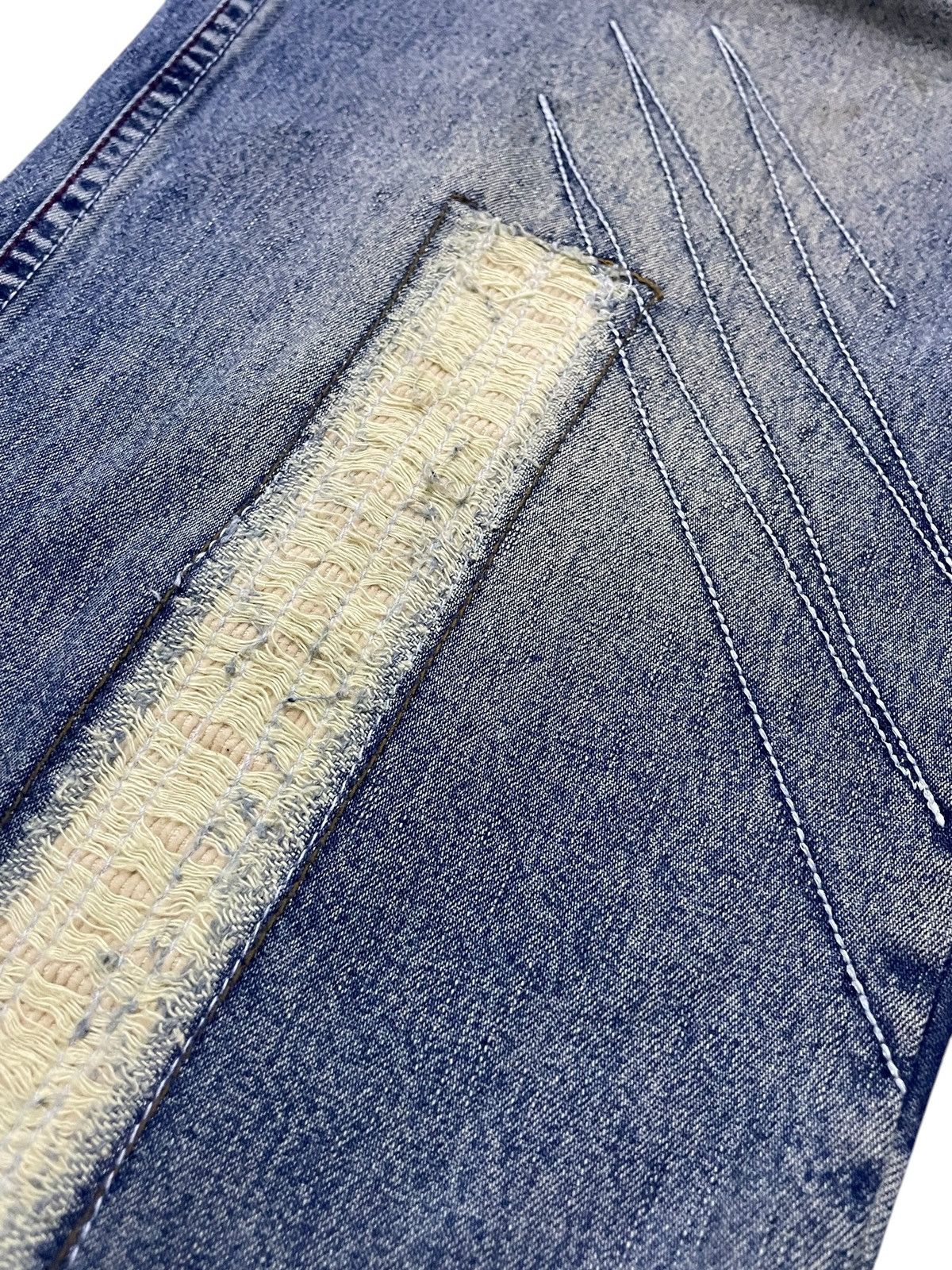Dogtown × JNCO × Sean John Paco Deconstructed Cut & Sew Distressed Massive Baggy Jeans Size US 30 / EU 46 - 8 Thumbnail