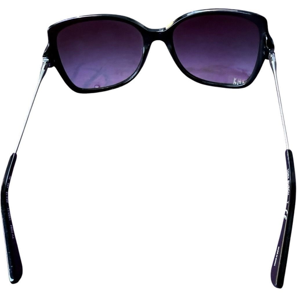 Tory Burch TORY BURCH Sunglasses TY 7094 Black Silver Cat Eye Squares S Size ONE SIZE - 4 Thumbnail