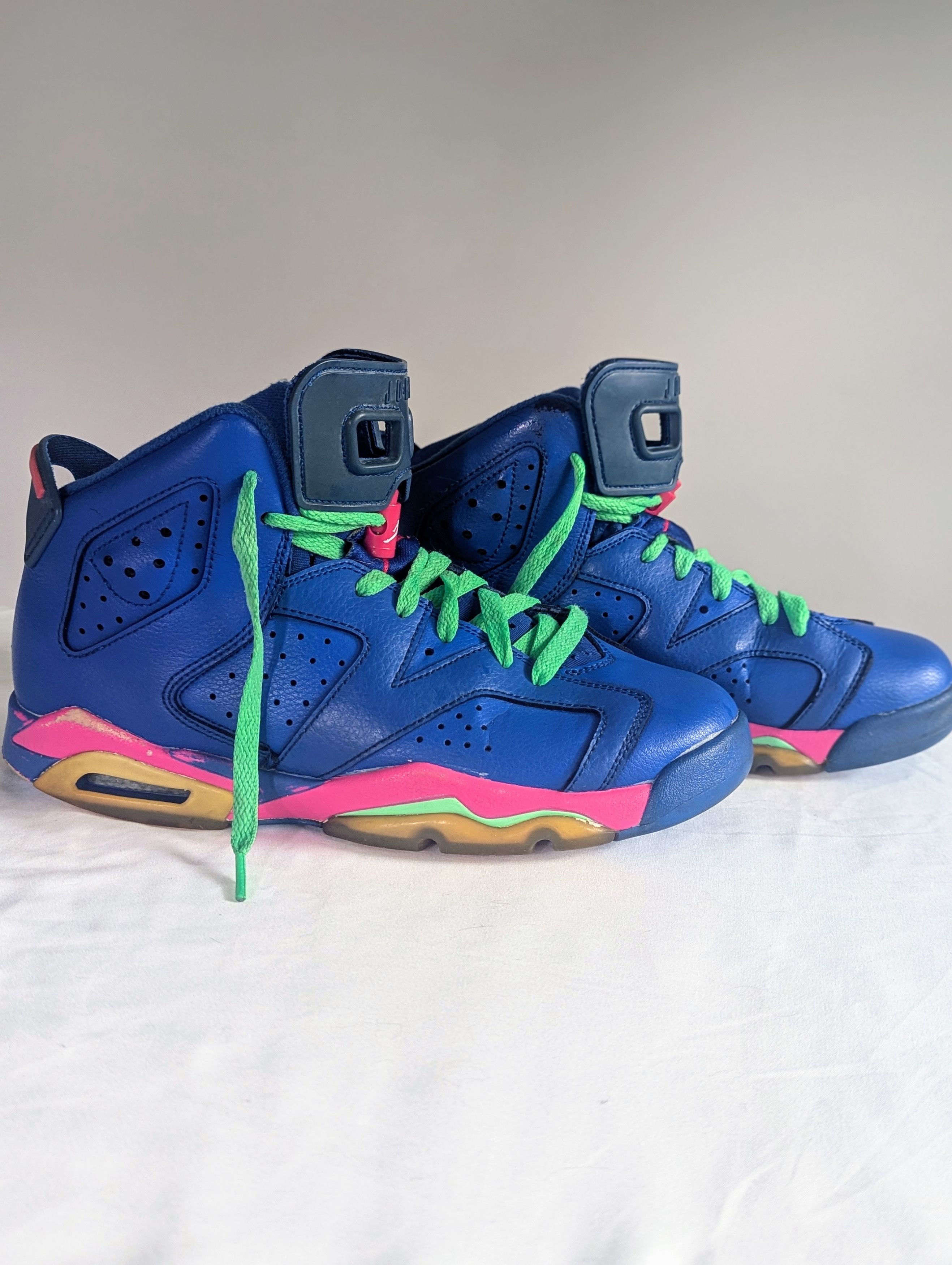 Jordan Brand Air Jordan 6 Retro “Game Royal” GS Women 7.5 – 2013-14 Size US 7.5 / IT 37.5 - 3 Thumbnail