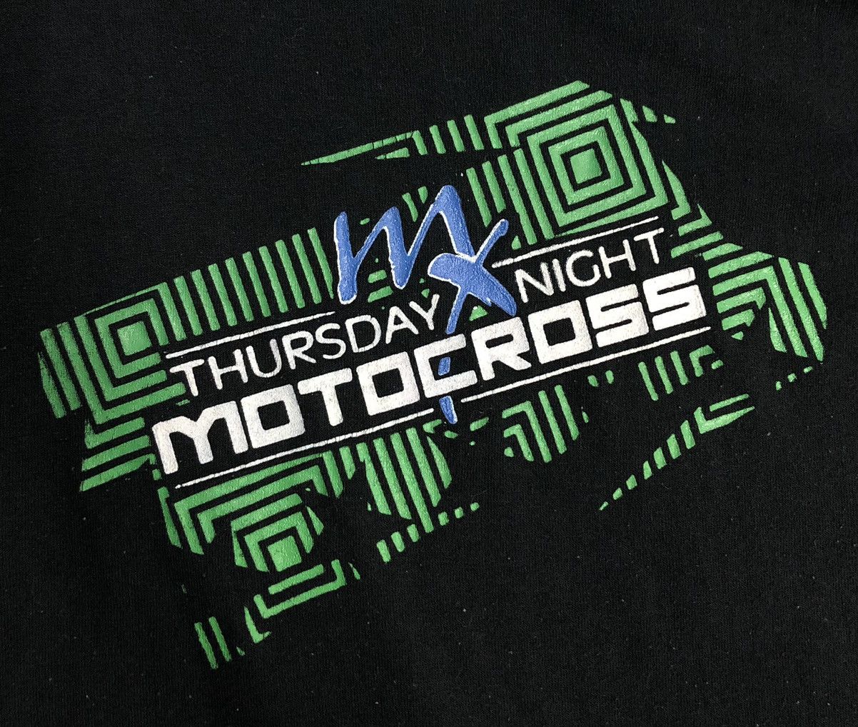 Vintage Vintage Port and Company Thursday Night MX Motocross T-Shirt Size US XL / EU 56 / 4 - 3 Thumbnail