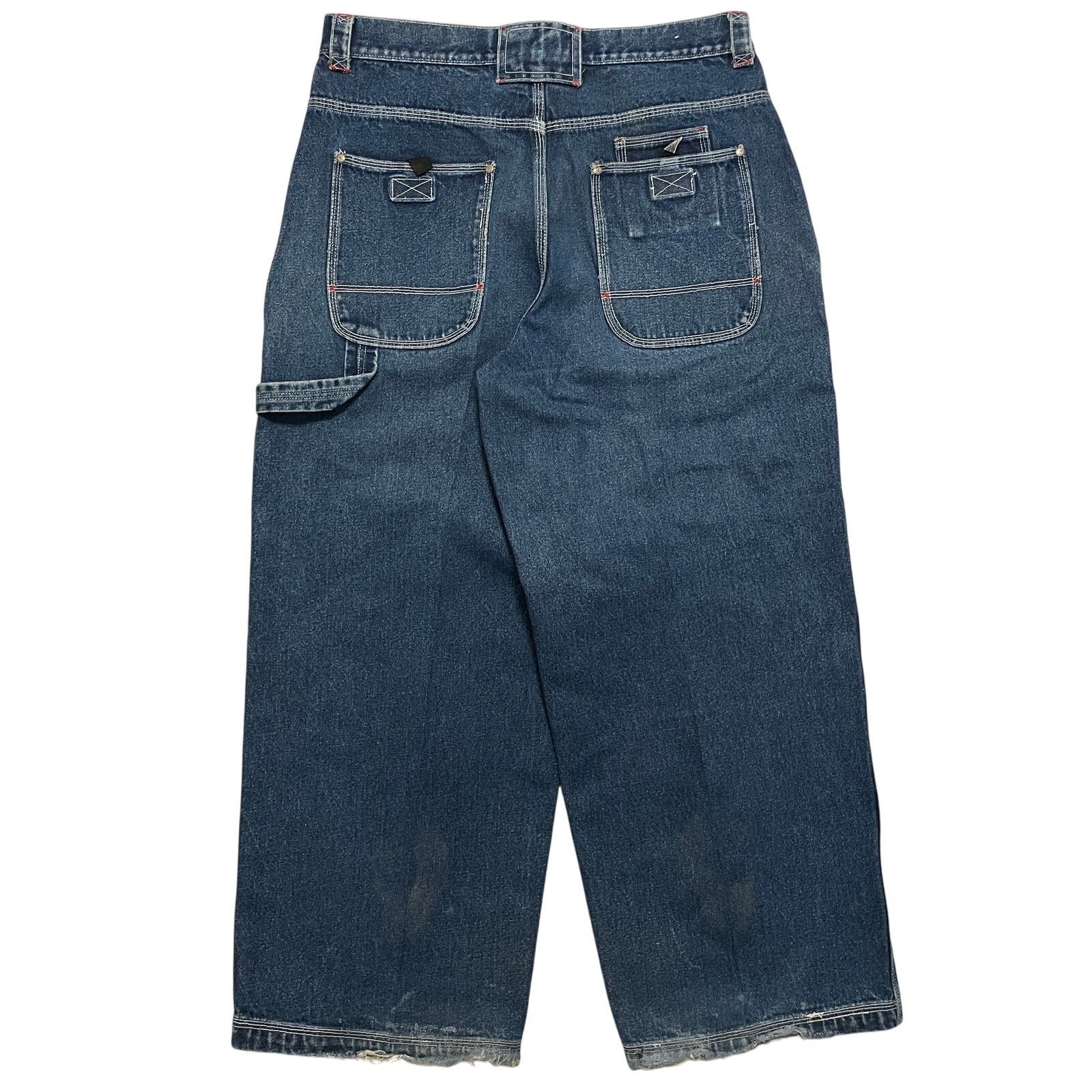 Vintage Deadstock VTG Y2K 90's Plugg Jeans Carpenter Wide Leg 36x29 Size US 36 / EU 52 - 1 Thumbnail