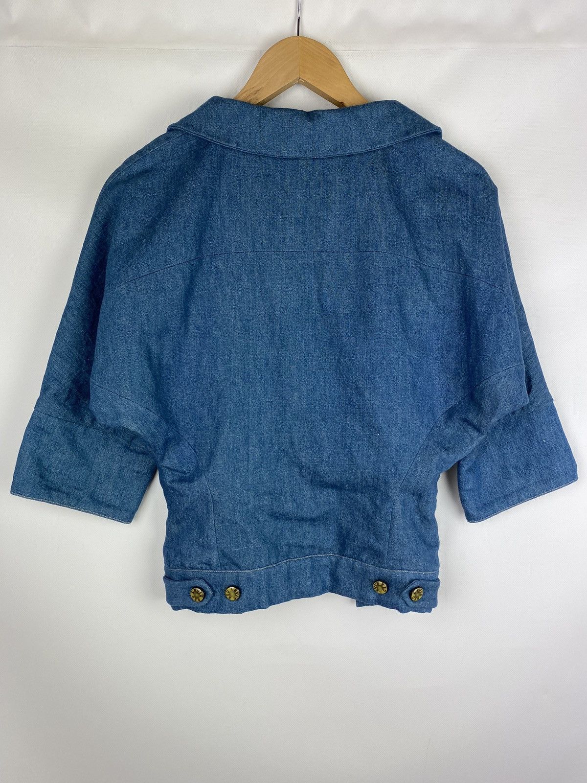 Levi's Vintage Clothing Rare Levi’s Vintage Clothing Red Jeans denim kimono jacket Size S / US 4 / IT 40 - 16 Thumbnail