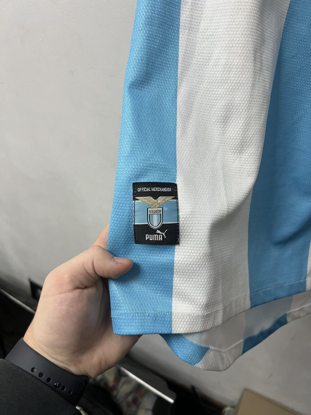 Puma SS Lazio 1999 90s 2000 Vintage Roma Puma Football Jersey Size US XL / EU 56 / 4 - 6 Thumbnail
