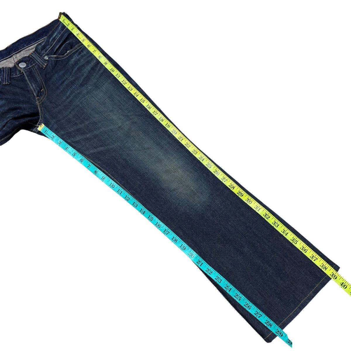 Levi's 2000s Levis 708 Flare Jeans Low Rise Hedi Slimane Size US 30 / EU 46 - 19 Thumbnail