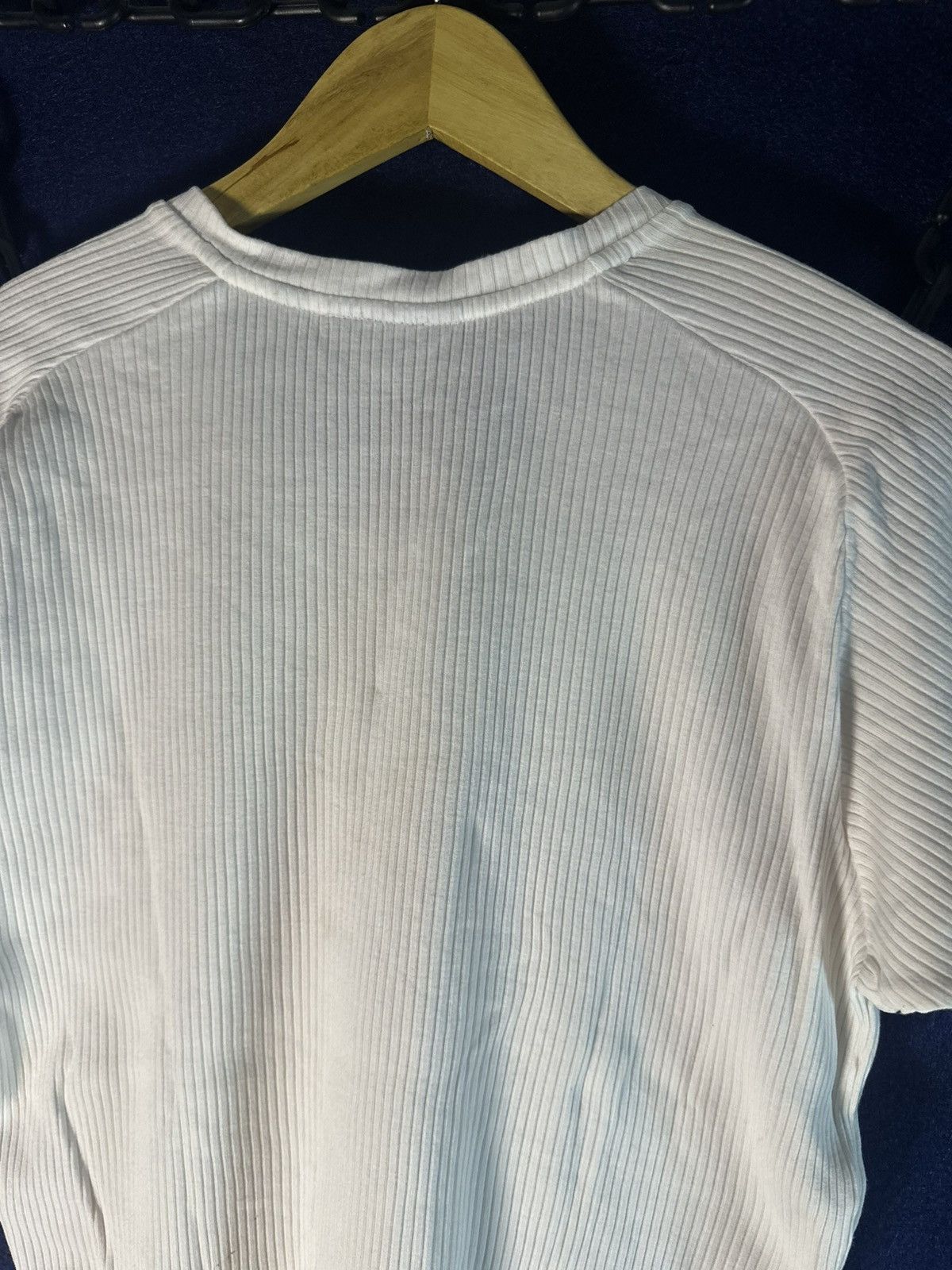 Raf Simons DKNY ribbed V-Neck Tshirt Raf Simons Style Size US L / EU 52-54 / 3 - 10 Thumbnail