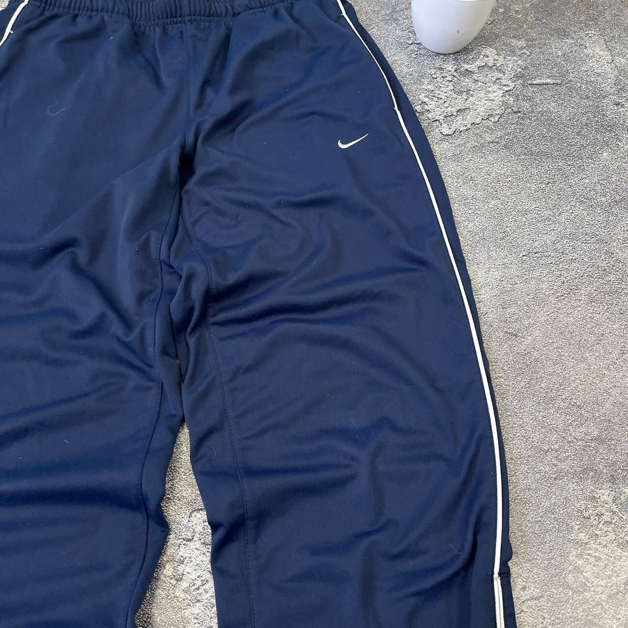 Nike Vintage 90s Nike Blue Casual Button Drill Baggy Pants Size M Size US 33 - 11 Thumbnail