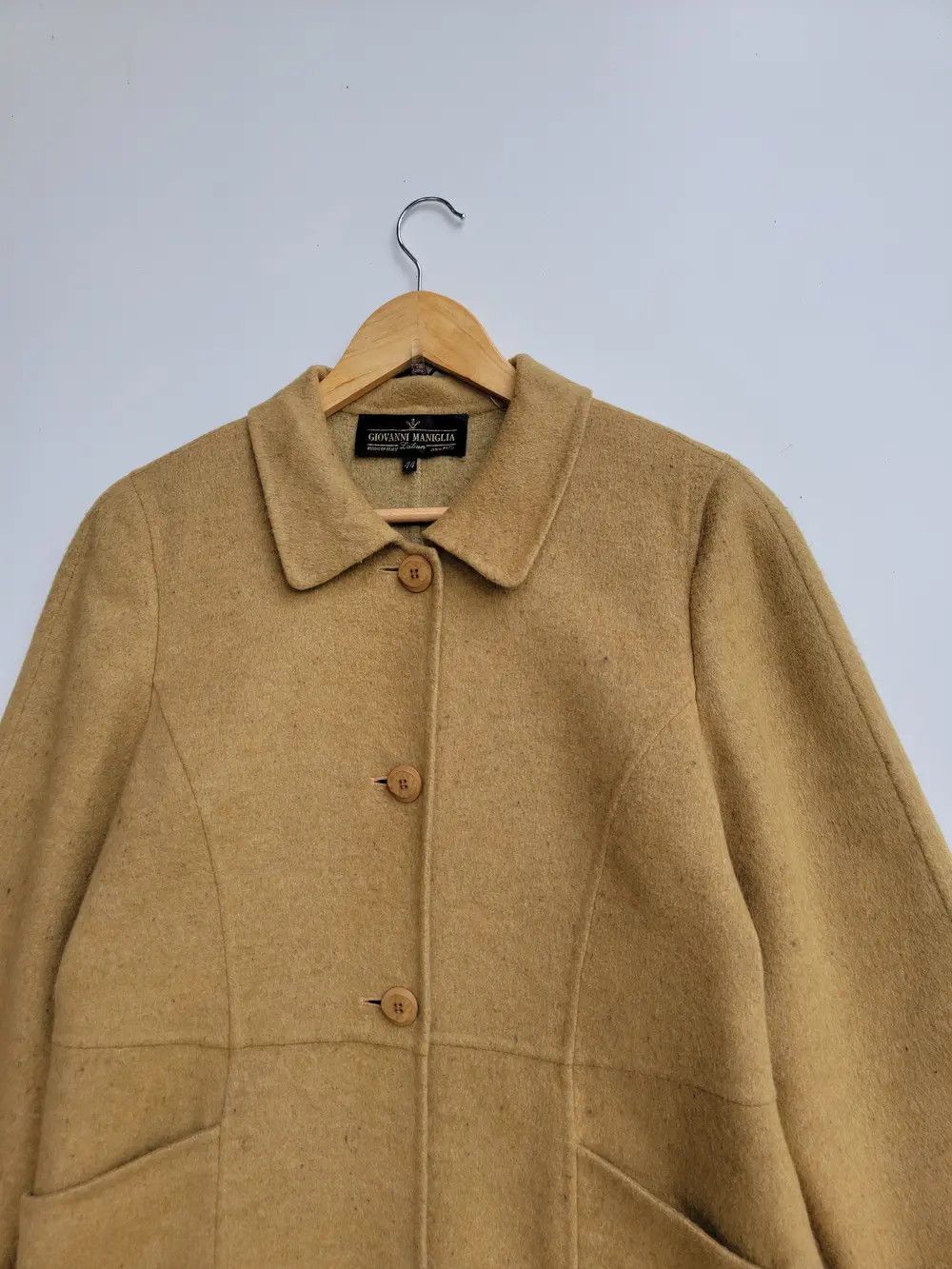 Other Giovanni Maniglia Wool Long Jacket Size L / US 10 / IT 46 - 3 Thumbnail