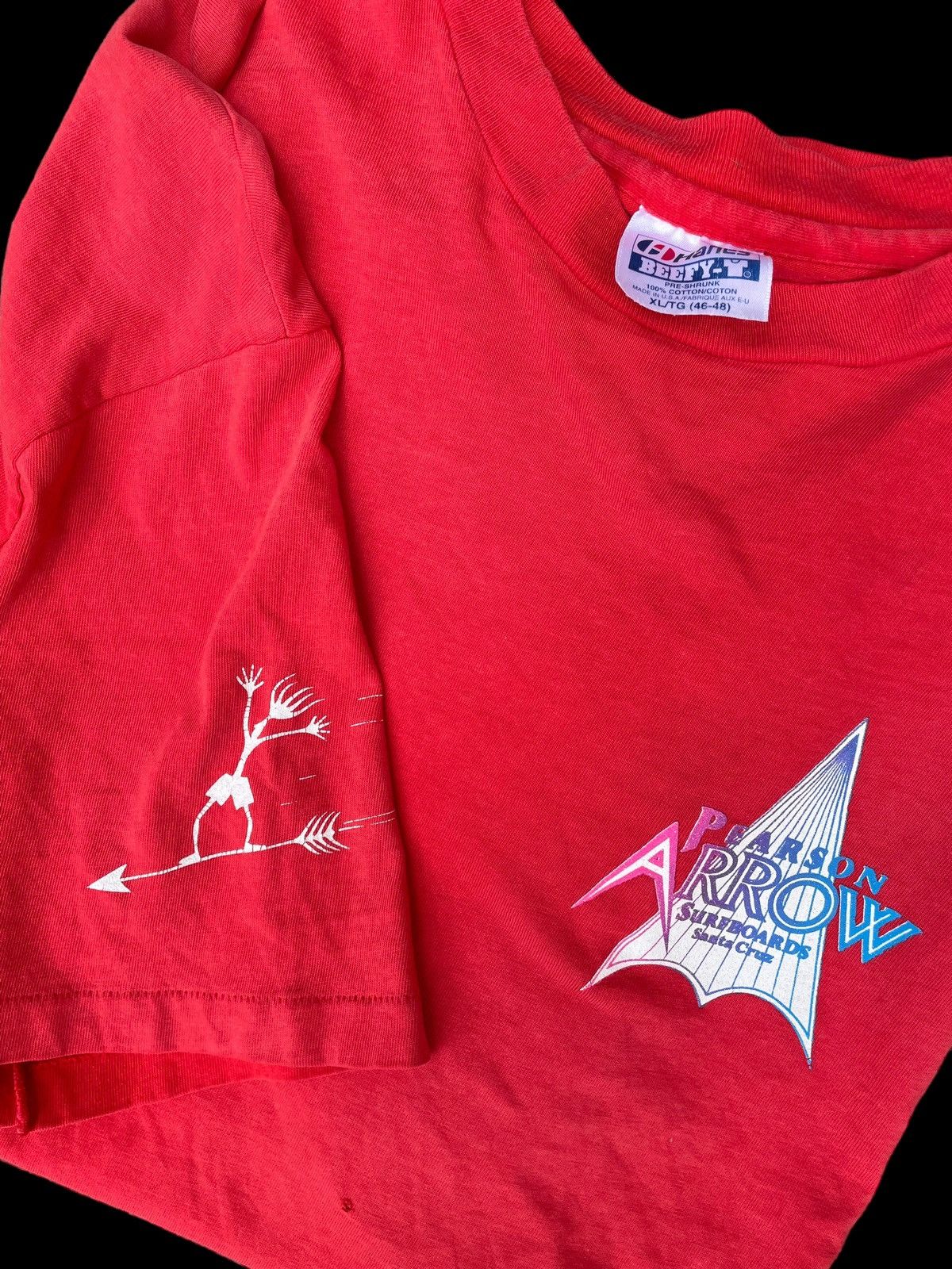 Santa Cruz Skateboards × Shorty's Skateboards Vintage 80’s Pearson Arrow Surfboard Santa Cruz T-shirt Size US XL / EU 56 / 4 - 14 Thumbnail