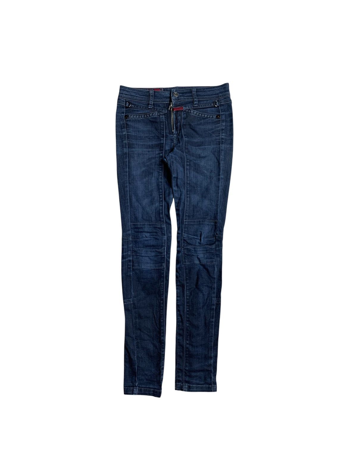 Marithe + Francois Girbaud Marithe+francois girbaud dark blue skinny jeans Size 29" - 1 Thumbnail