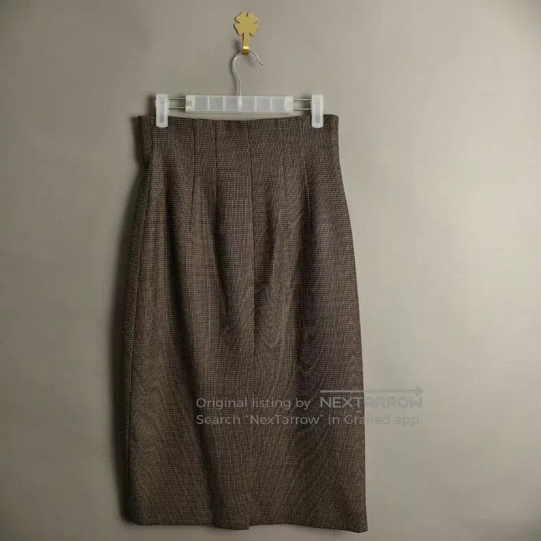 Fendi Fendi Houndstooth Brown Long Skirt Size 26" / US 2 / IT 38 - 2 Thumbnail