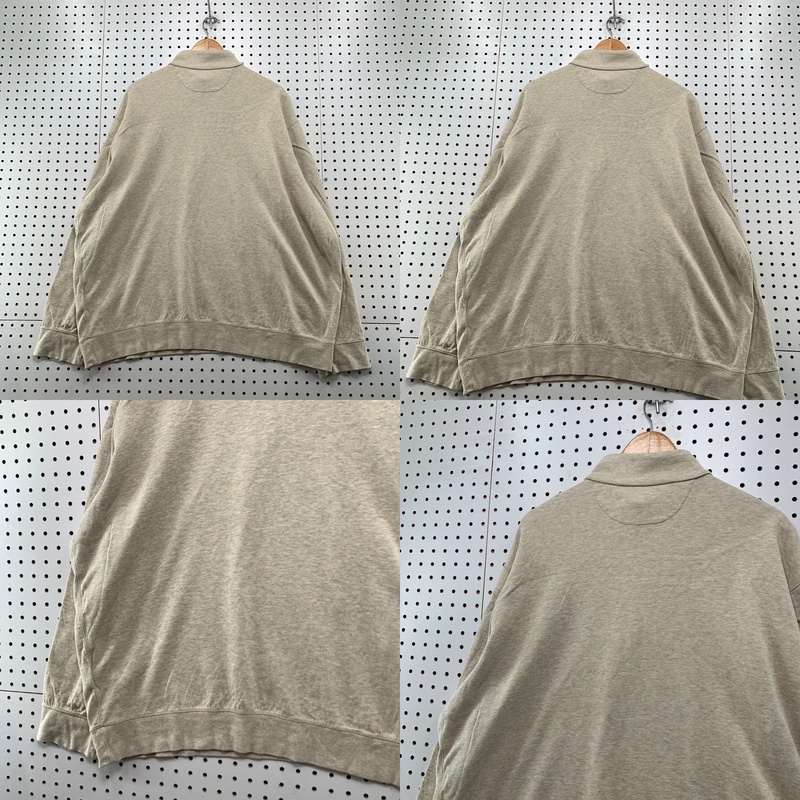 Polo Ralph Lauren Polo Ralph Lauren 1/4 Zip Pullover Sweater Mens 2XL Beige Solid Preppy Size US XXL / EU 58 / 5 - 8 Thumbnail