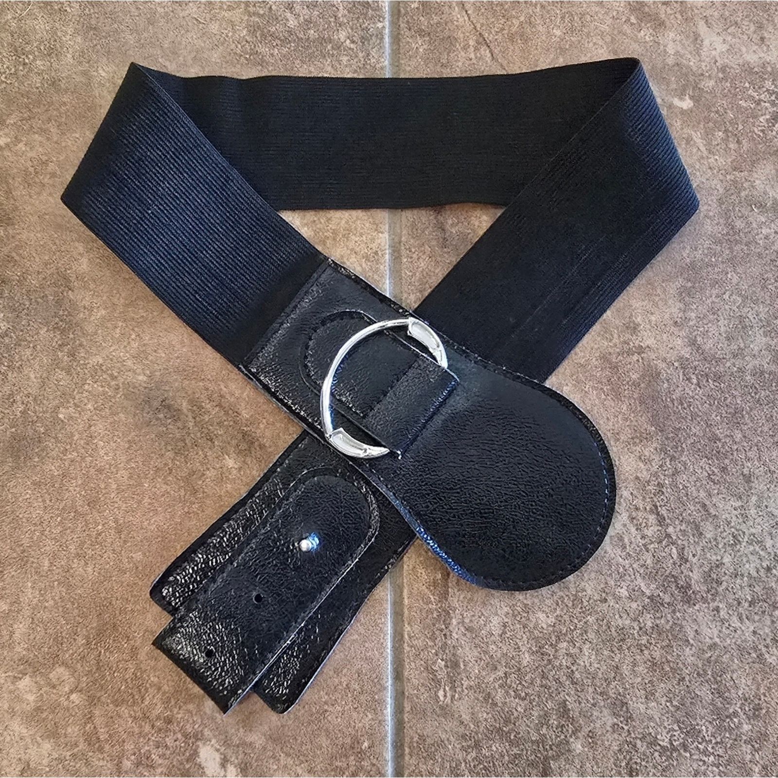 Other Black O Ring Detailed 31 Elastic Belt Size ONE SIZE - 1 Thumbnail