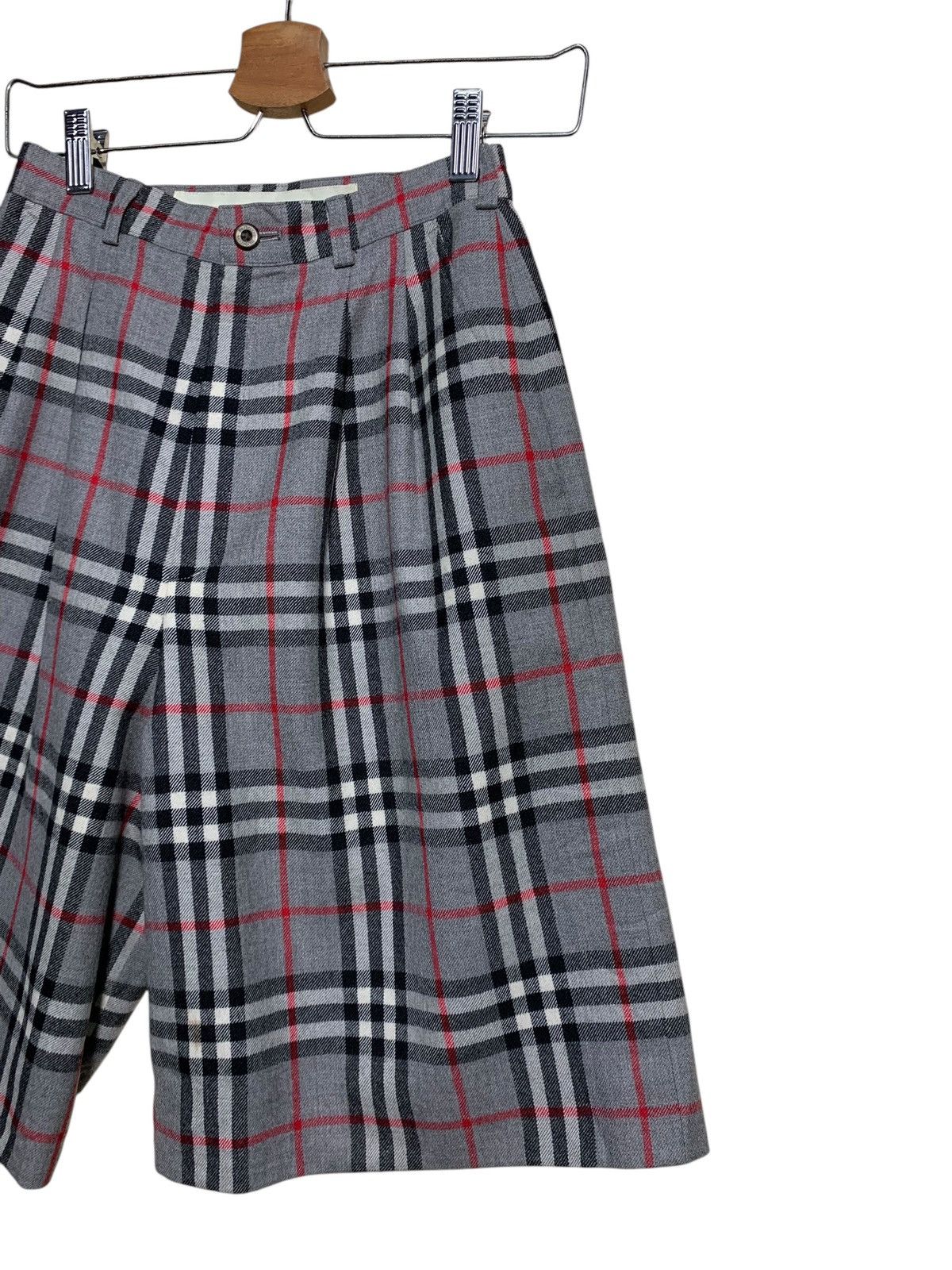 Burberry × Burberry Prorsum 🔥VTG BURBERRY NOVACHECK SHORTS PANTS WIDE Size US 27 - 3 Thumbnail