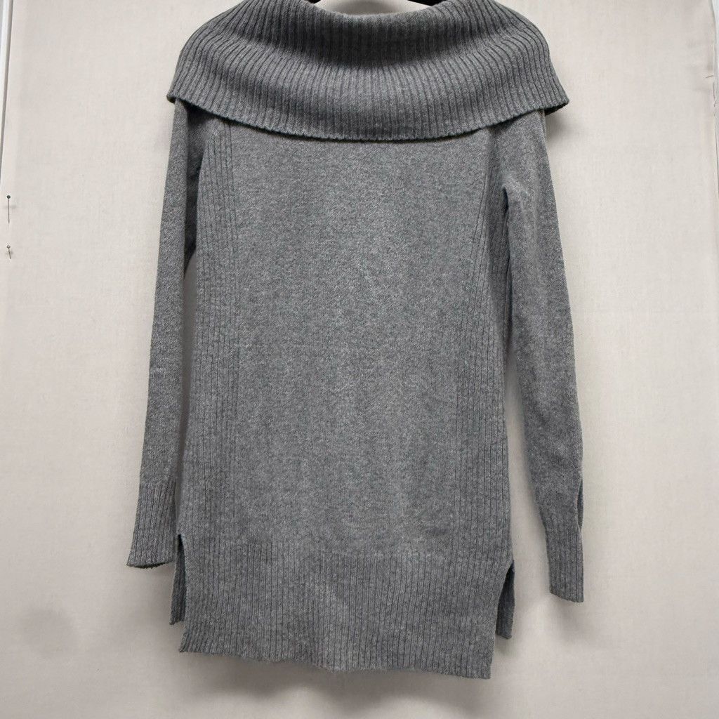 Women's Karen Millen Grey Cowl Neck Tunic Sweater Size S