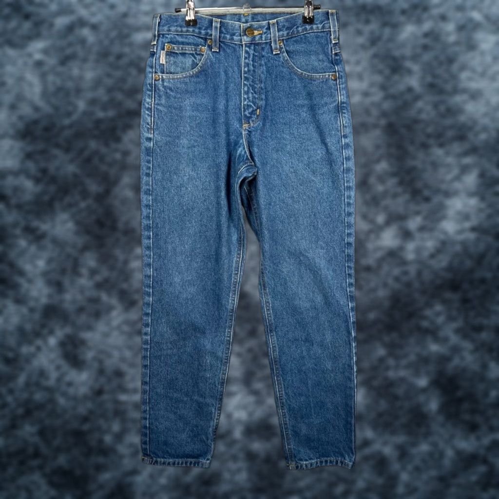 Carhartt VINTAGE Carhartt Mens Jeans 29 x 30 Relaxed Denim Blue 5-Pocket Straight Regular Inseam 30 Mens Jeans Blu Carhartt Denim Jeans Size US 29 - 1 Thumbnail