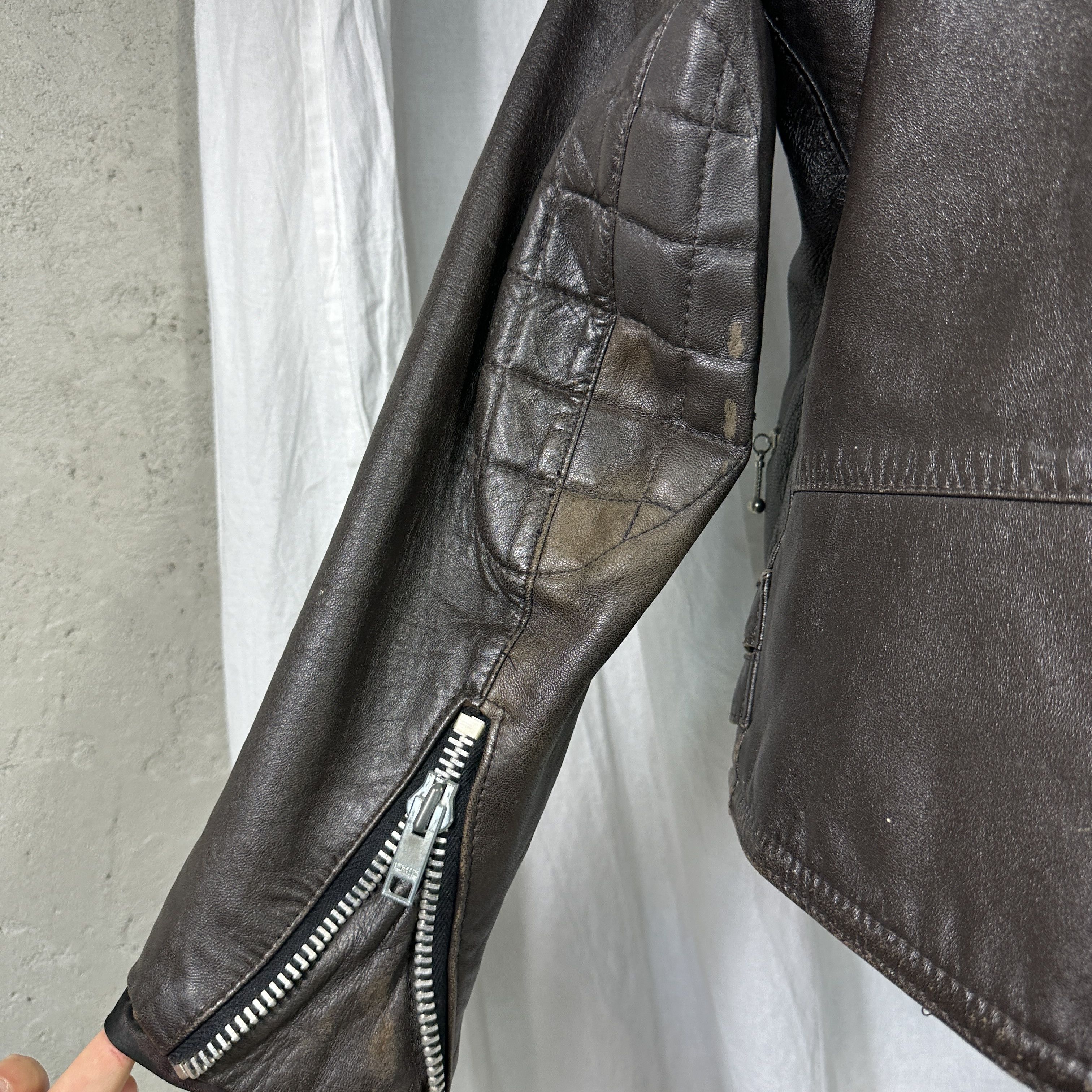 Genuine Leather × Vintage Rare Vintage 60s Moto Cuir Cafe Racer Leather Jacket Size US M / EU 48-50 / 2 - 13 Thumbnail