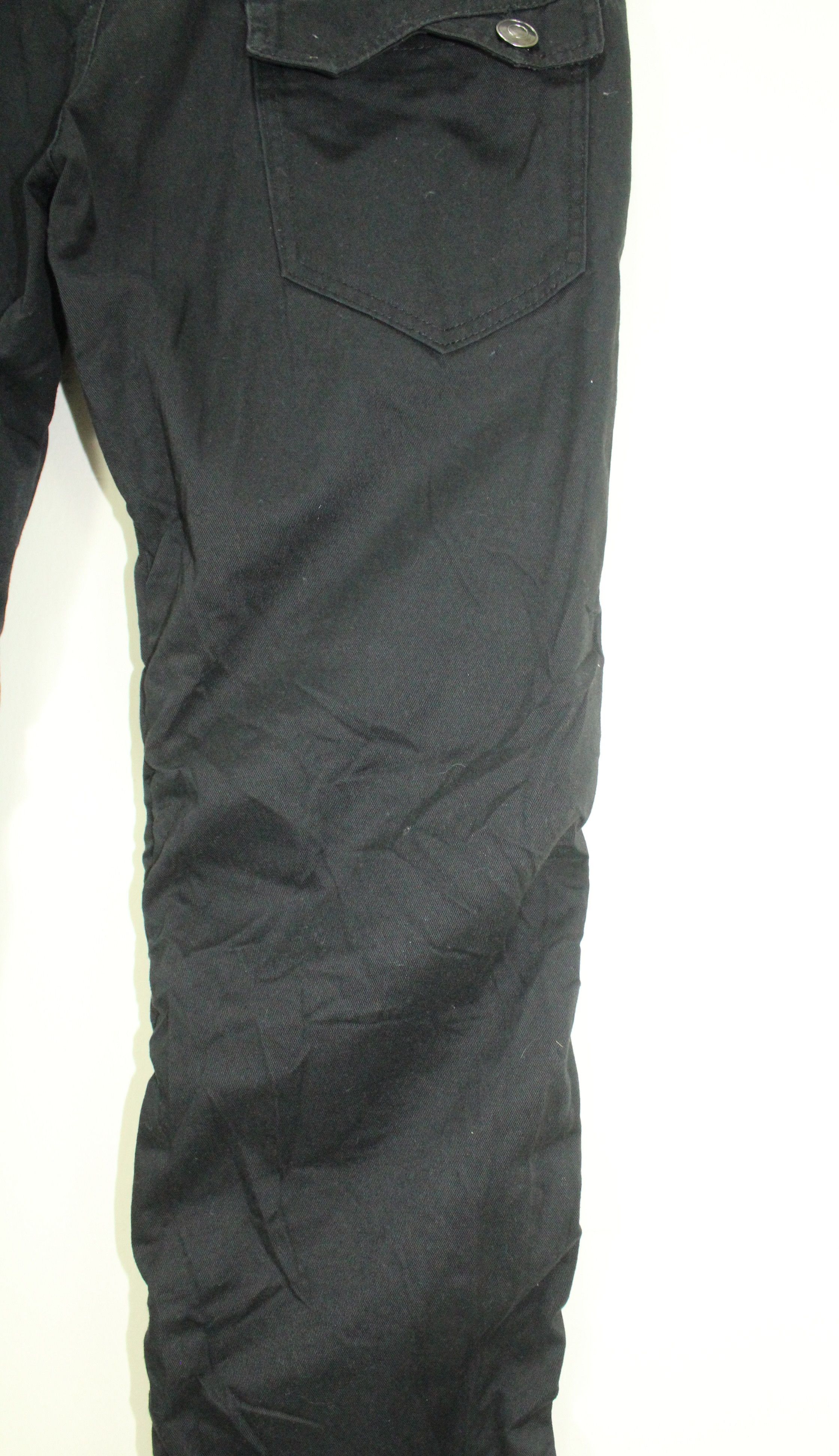 Japanese Brand Double Waist Pants Zipper Pants Side Pocket Wrinkled Seam Size US 33 - 11 Thumbnail