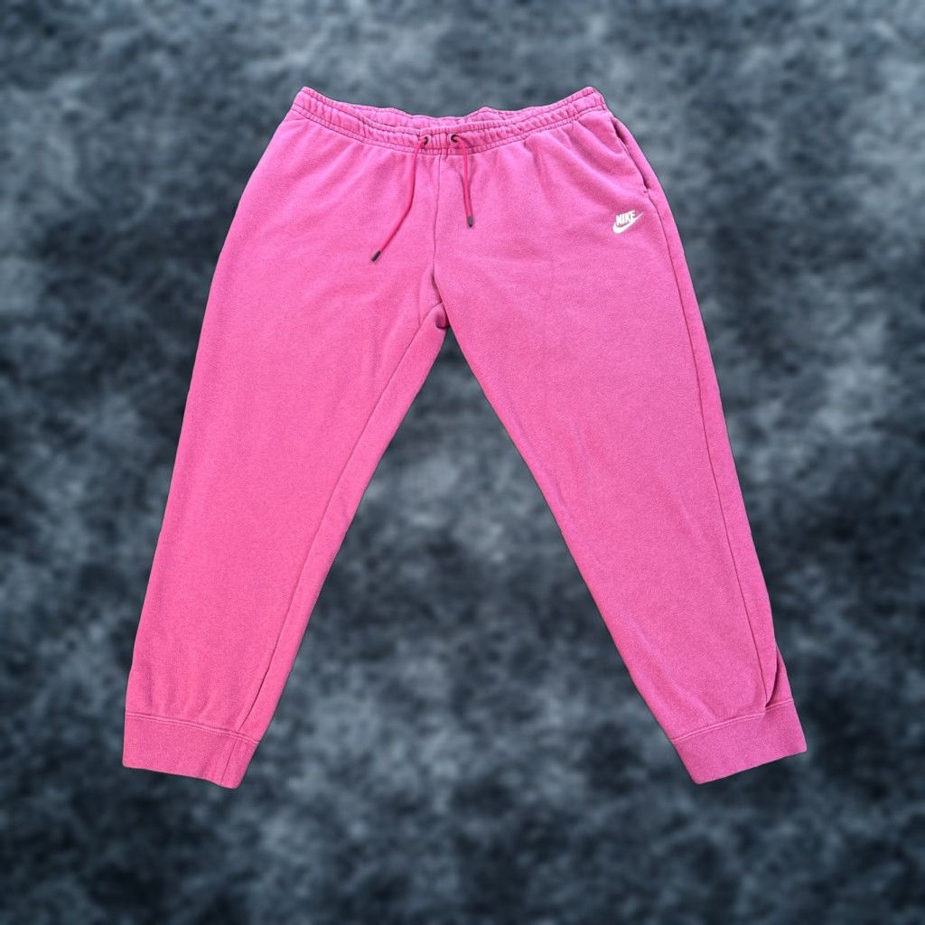 Nike Nike Pants Sweatpants Women 2XL Pink Fleece Elastic Waist Pockets Tapered Inseam 28" Regular Cross Training Gym Running BV4095-616 Size 40" / US 18 - 1 Thumbnail
