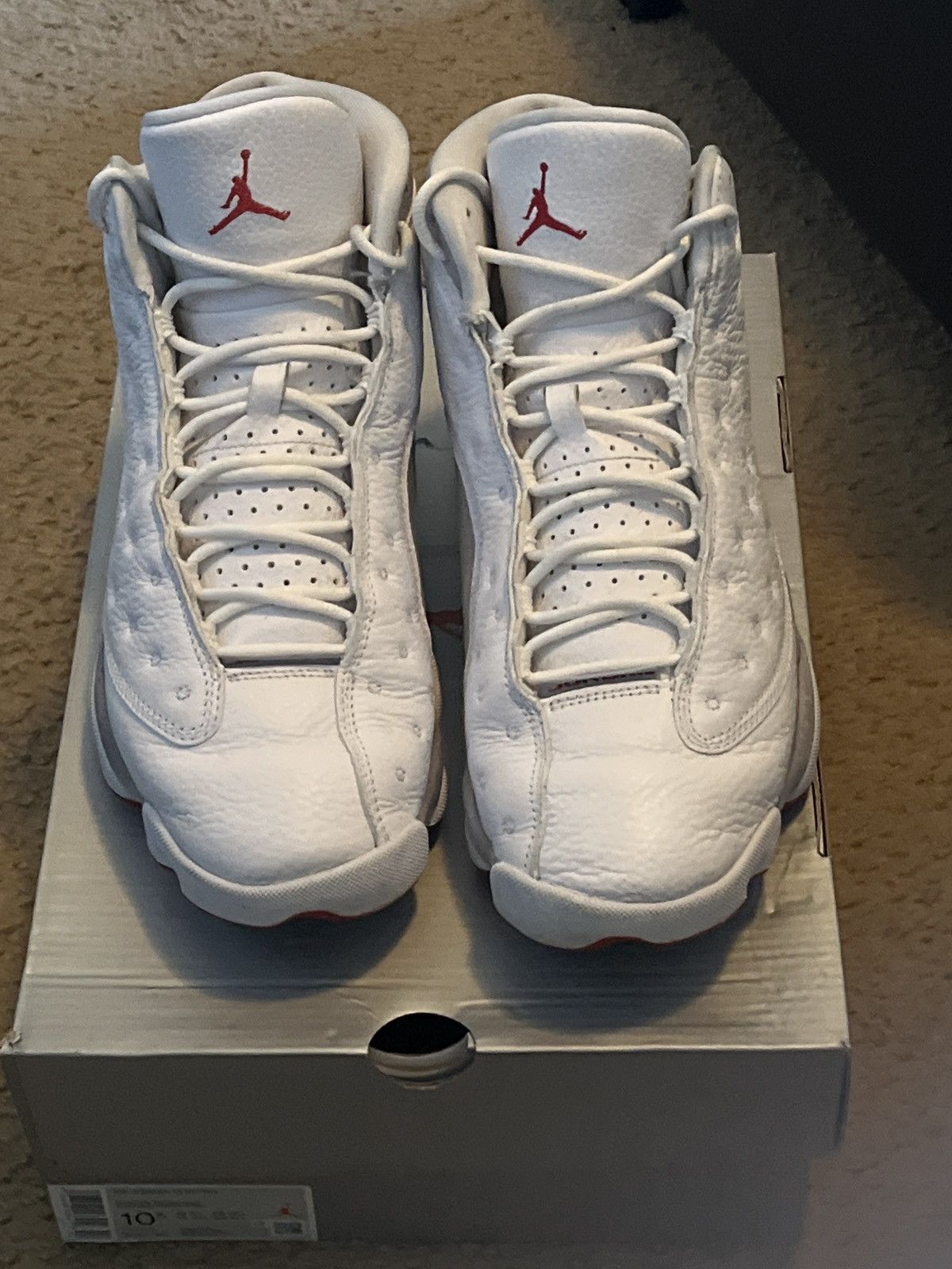 Jordan Brand White grey retro air jordan 13s Size US 10.5 / EU 43-44 - 1 Thumbnail