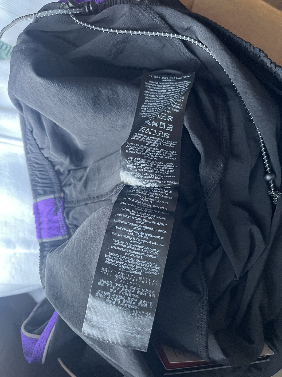 Guess NWT Guess Retro Black Purple Track Pants L Size US 36 / EU 52 - 6 Thumbnail